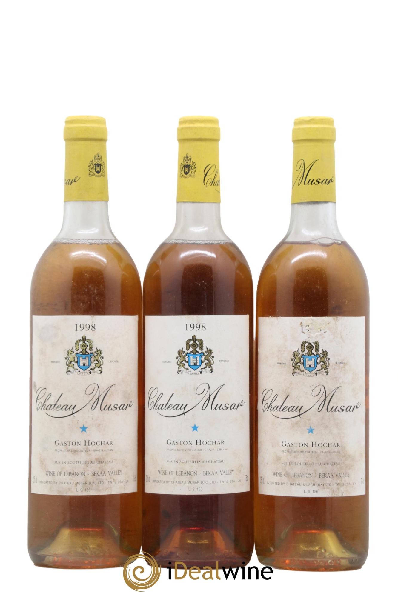 Château Musar Serge Hochar 1998 - Posten von 3 Flaschen - 0