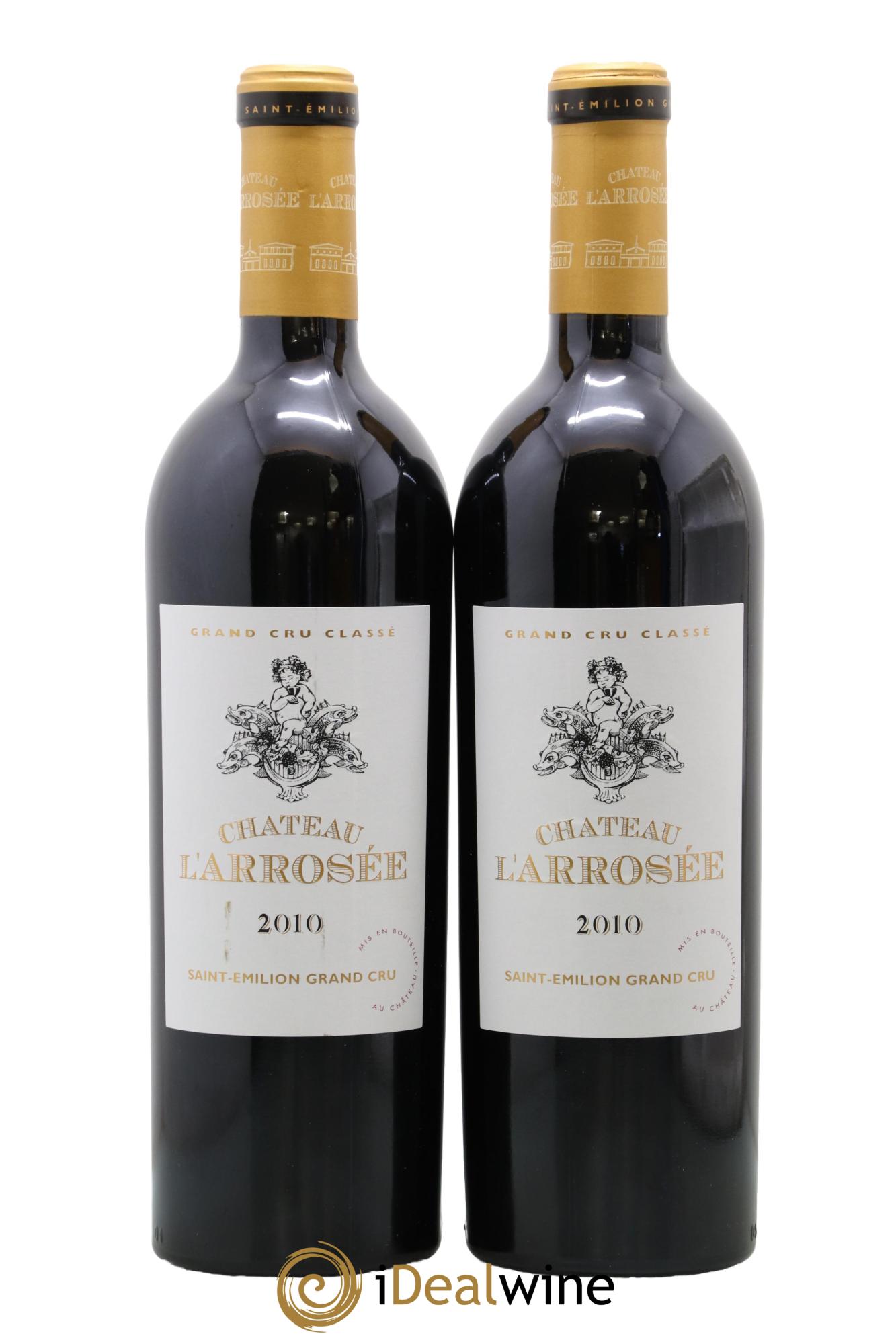 Château l' Arrosée Grand Cru Classé 2010 - Lot of 2 bottles - 0