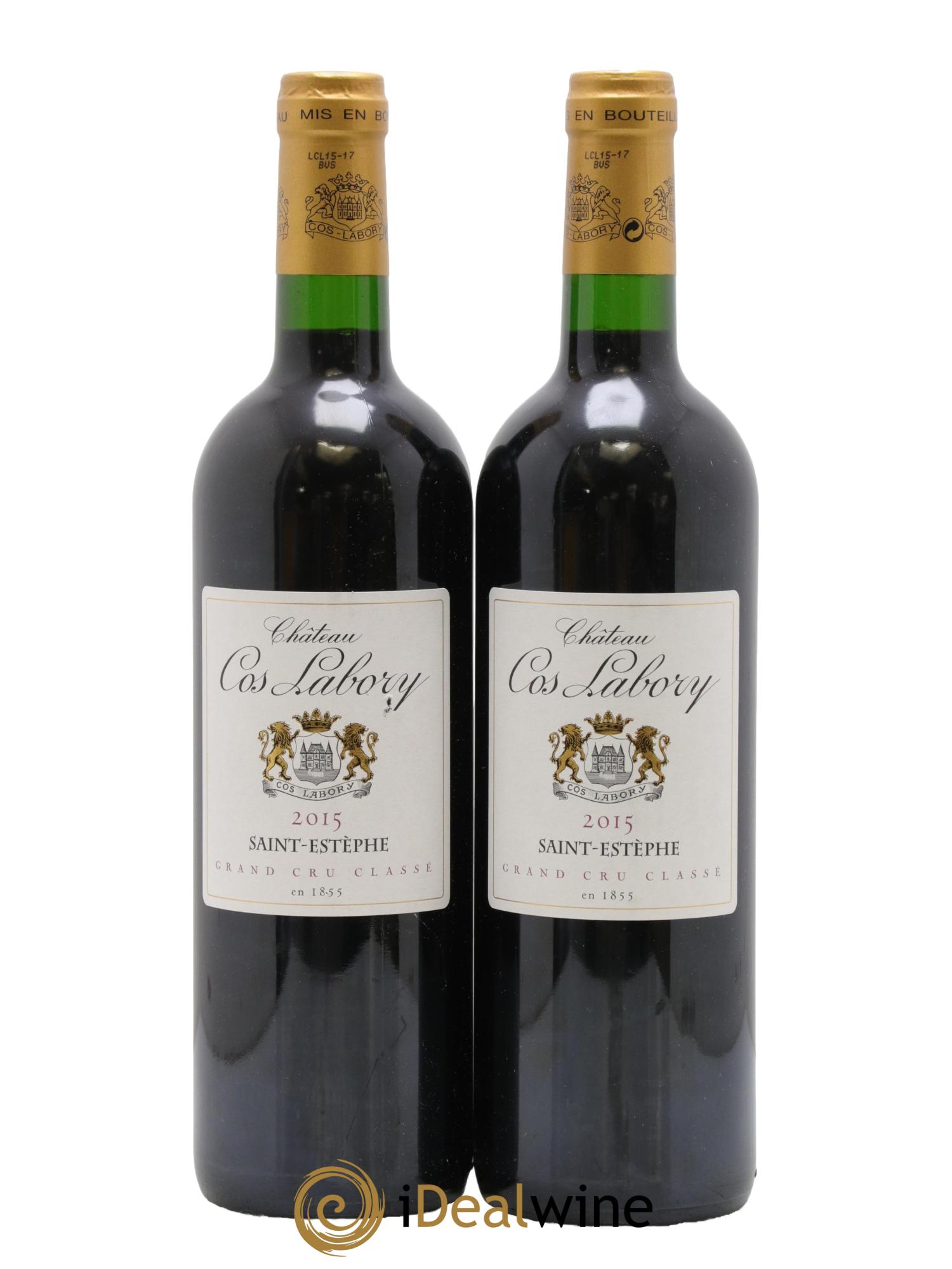 Château Cos Labory 5ème Grand Cru Classé 2015 - Lot de 2 bouteilles - 0