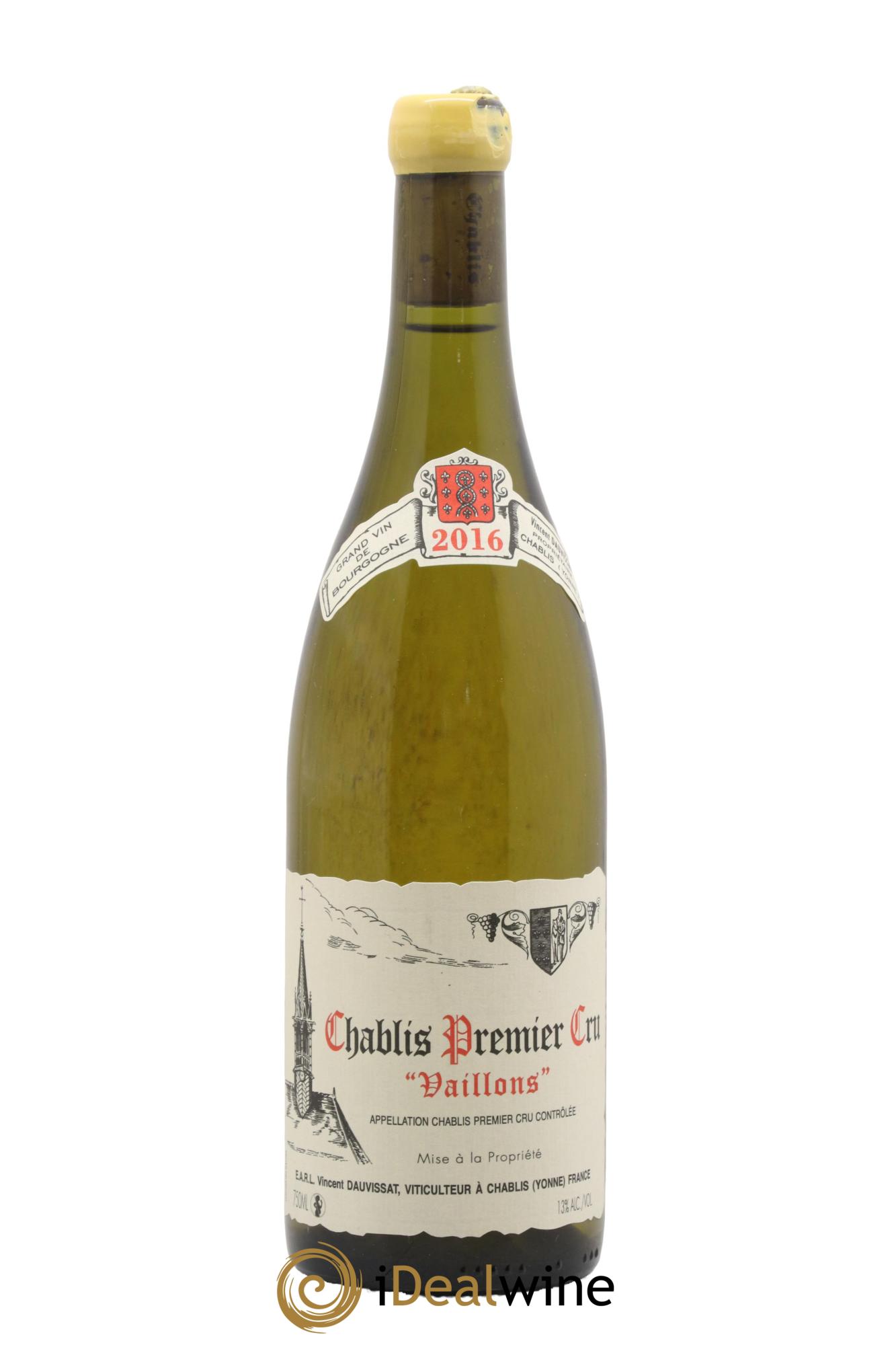Chablis 1er Cru Vaillons Vincent Dauvissat (Domaine) 2016 - Posten von 1 Flasche - 0