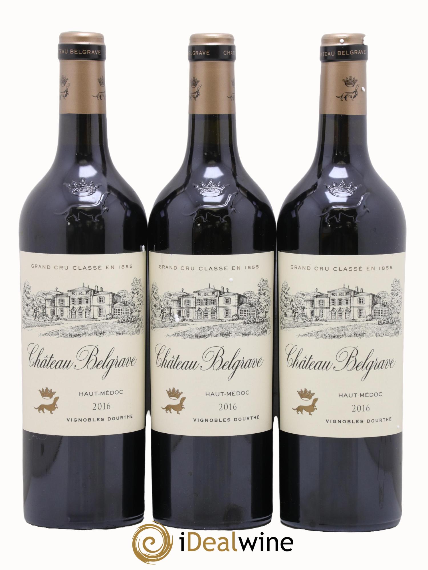 Château Belgrave 5ème Grand Cru Classé 2016 - Lot de 3 bouteilles - 0