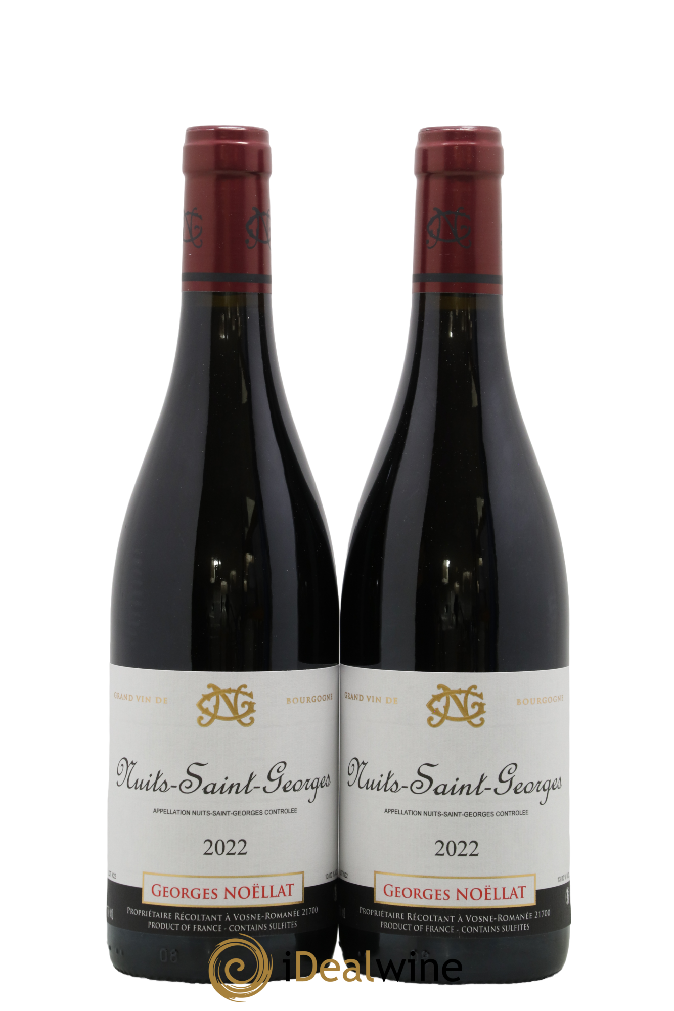 Nuits Saint-Georges Georges Noëllat 2022 - Lot de 2 bouteilles - 0