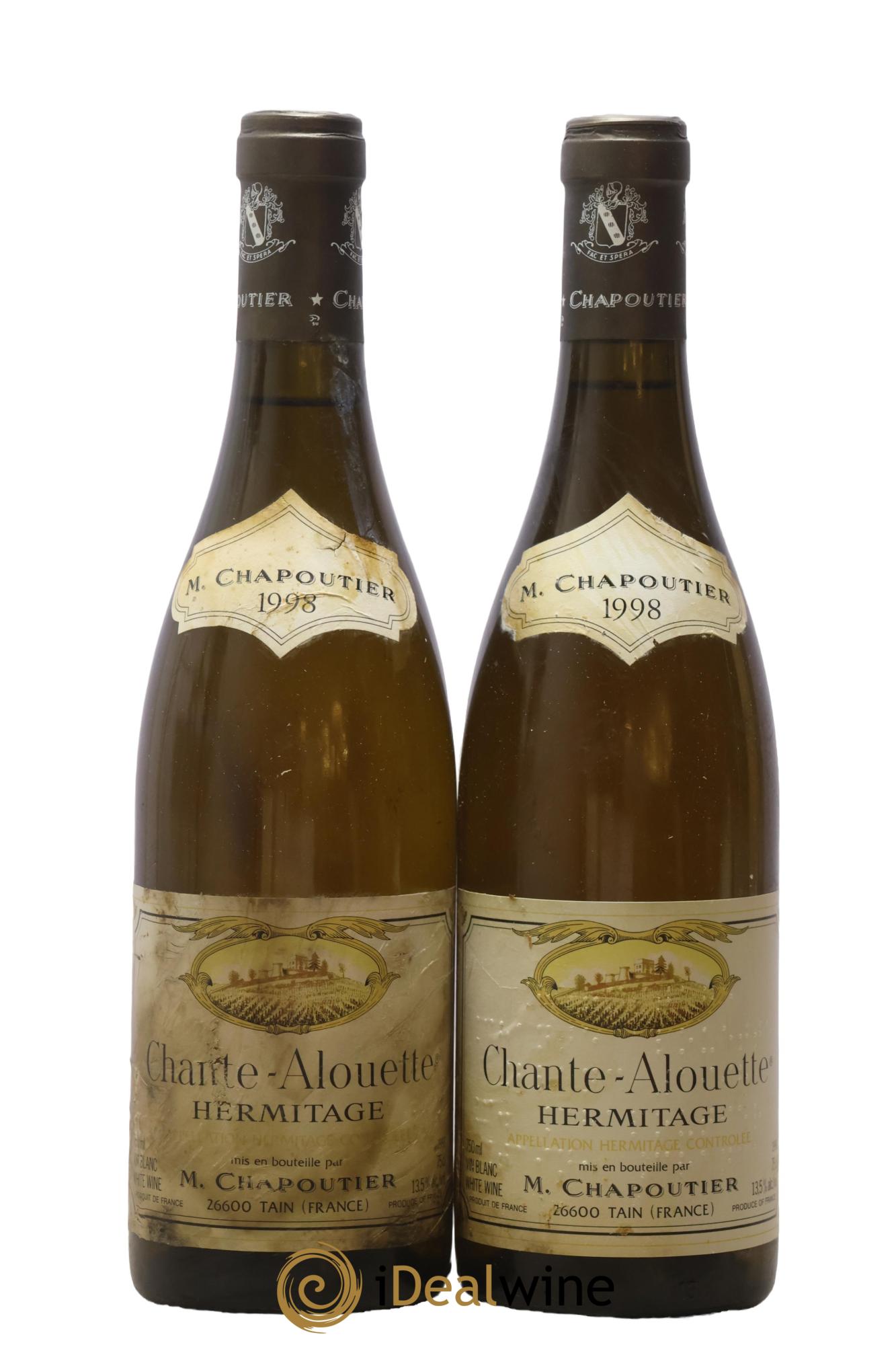 Hermitage Chante Alouette Chapoutier 1998 - Lotto di 2 bottiglie - 0