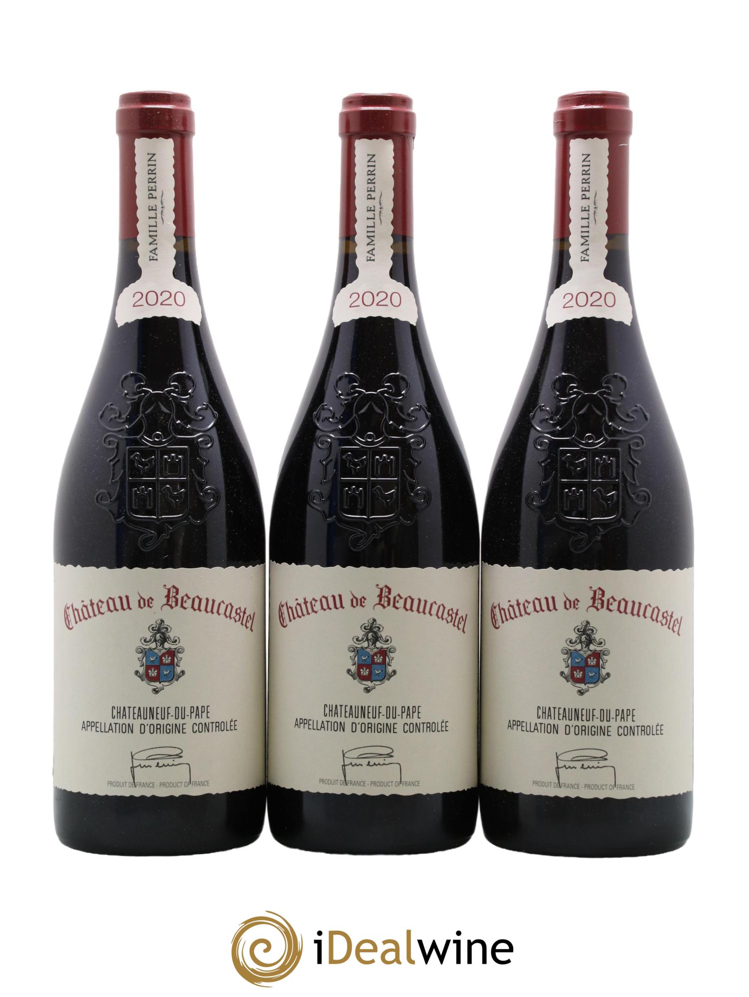 Châteauneuf-du-Pape Château de Beaucastel Famille Perrin 2020 - Lot de 6 bouteilles - 1
