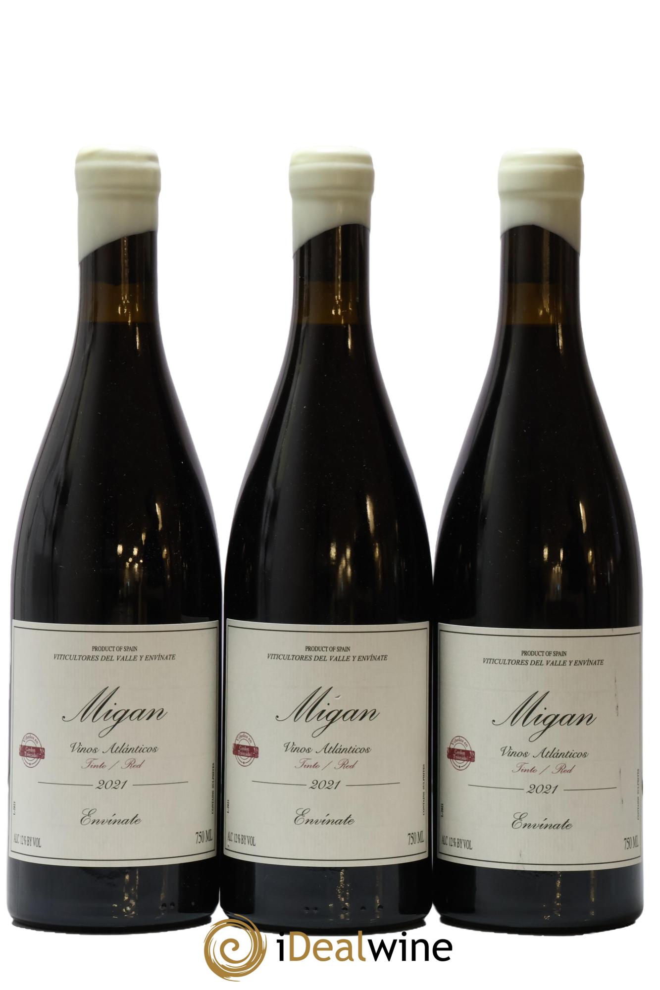 Vinos Atlanticos - Islas Canarias Migan Envinate 2021 - Lot de 3 bouteilles - 0
