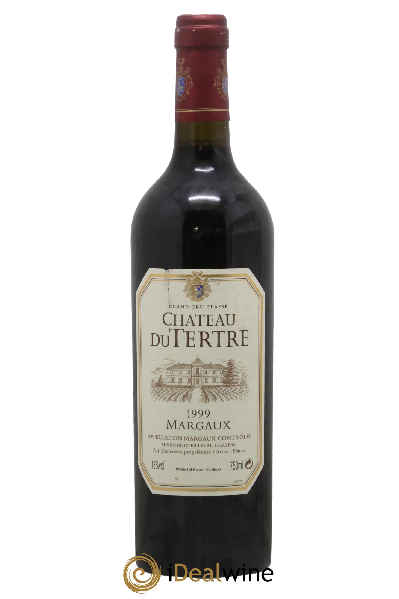Château du Tertre 5ème Grand Cru Classé 1999 - Lot of 1 bottle - 0