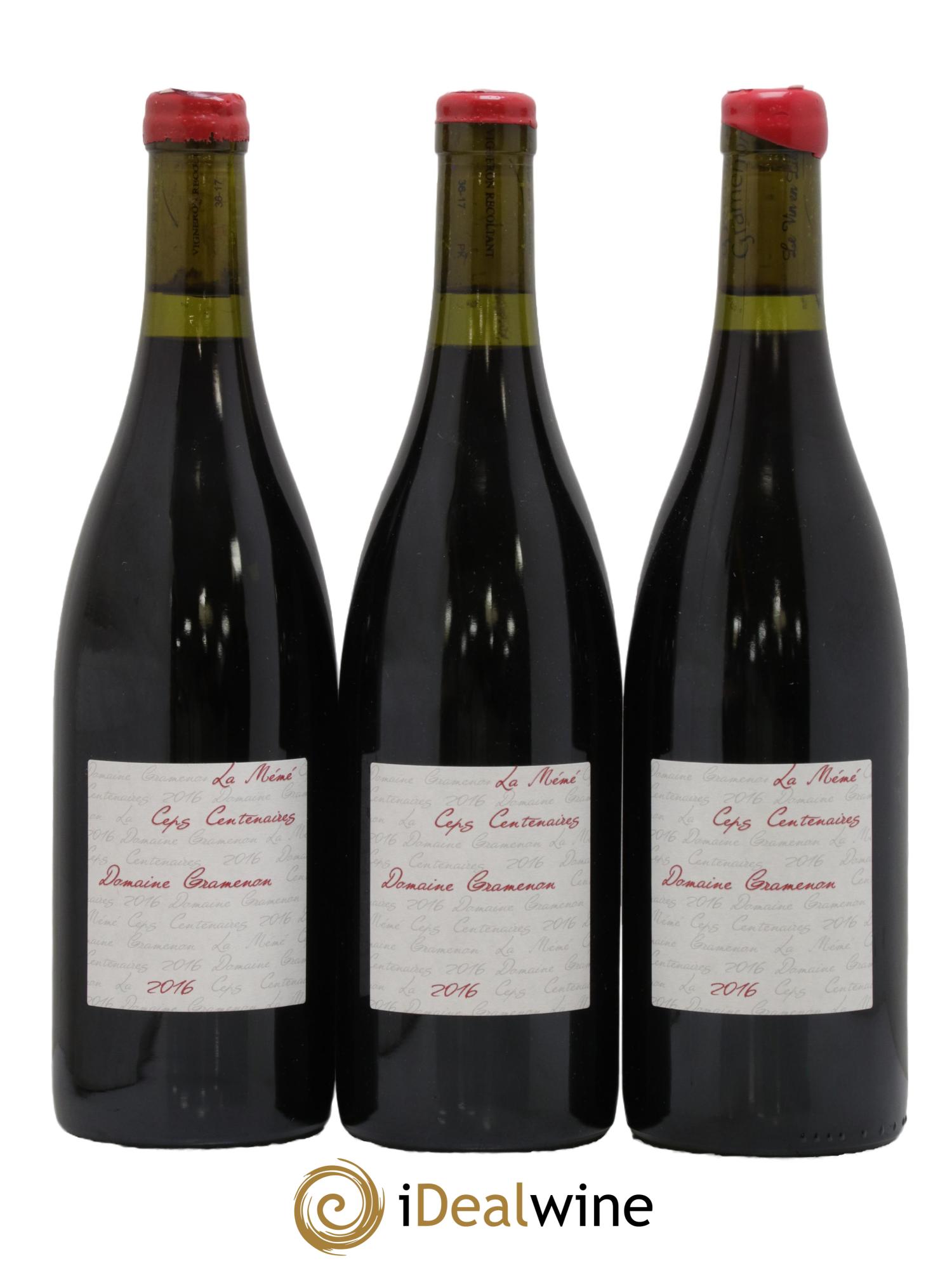 Vin de France La Mémé Ceps Centenaires Gramenon (Domaine) 2016 - Lot de 3 bouteilles - 0