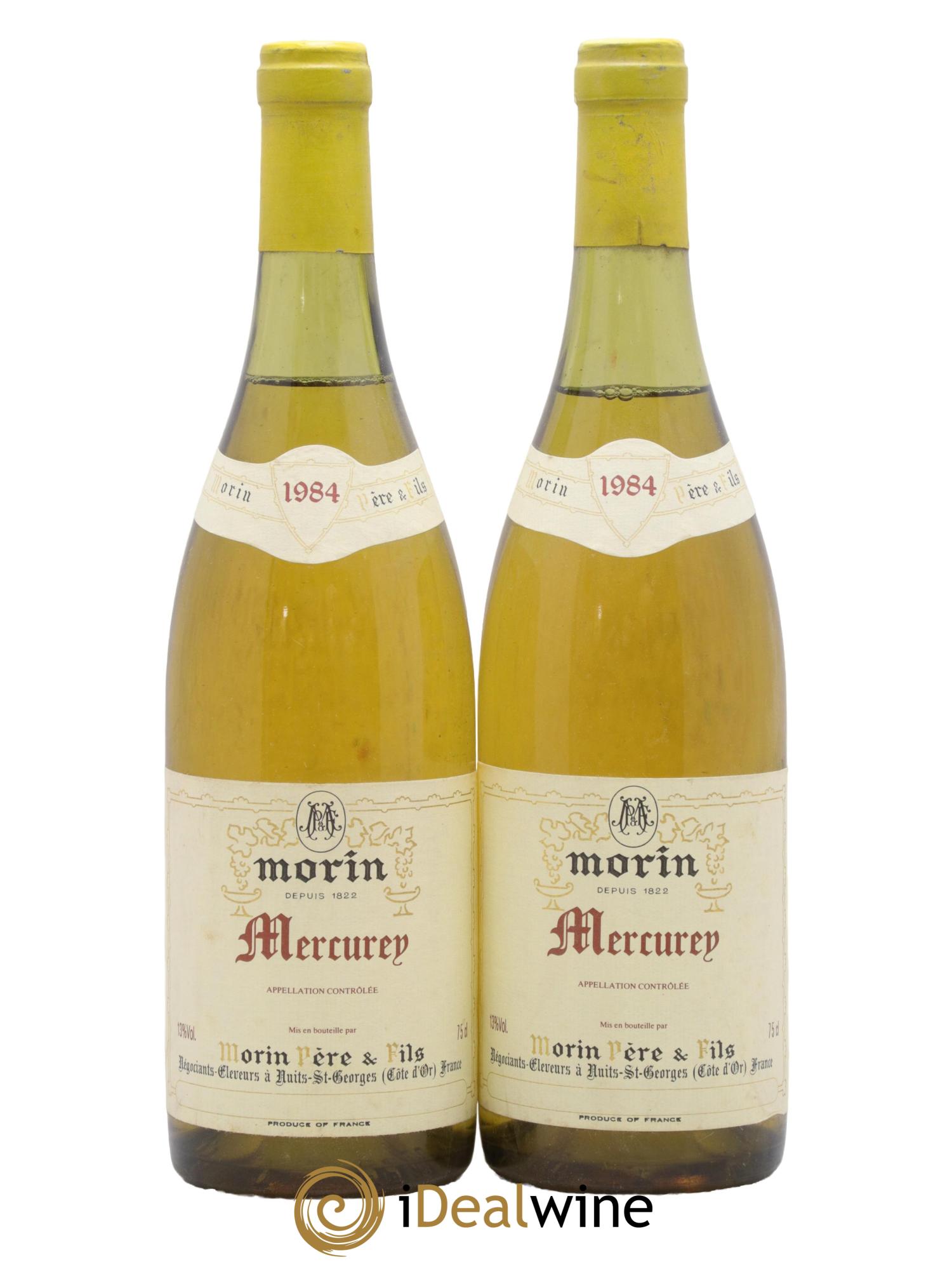 Mercurey Morin 1984 - Lot de 2 bouteilles - 0