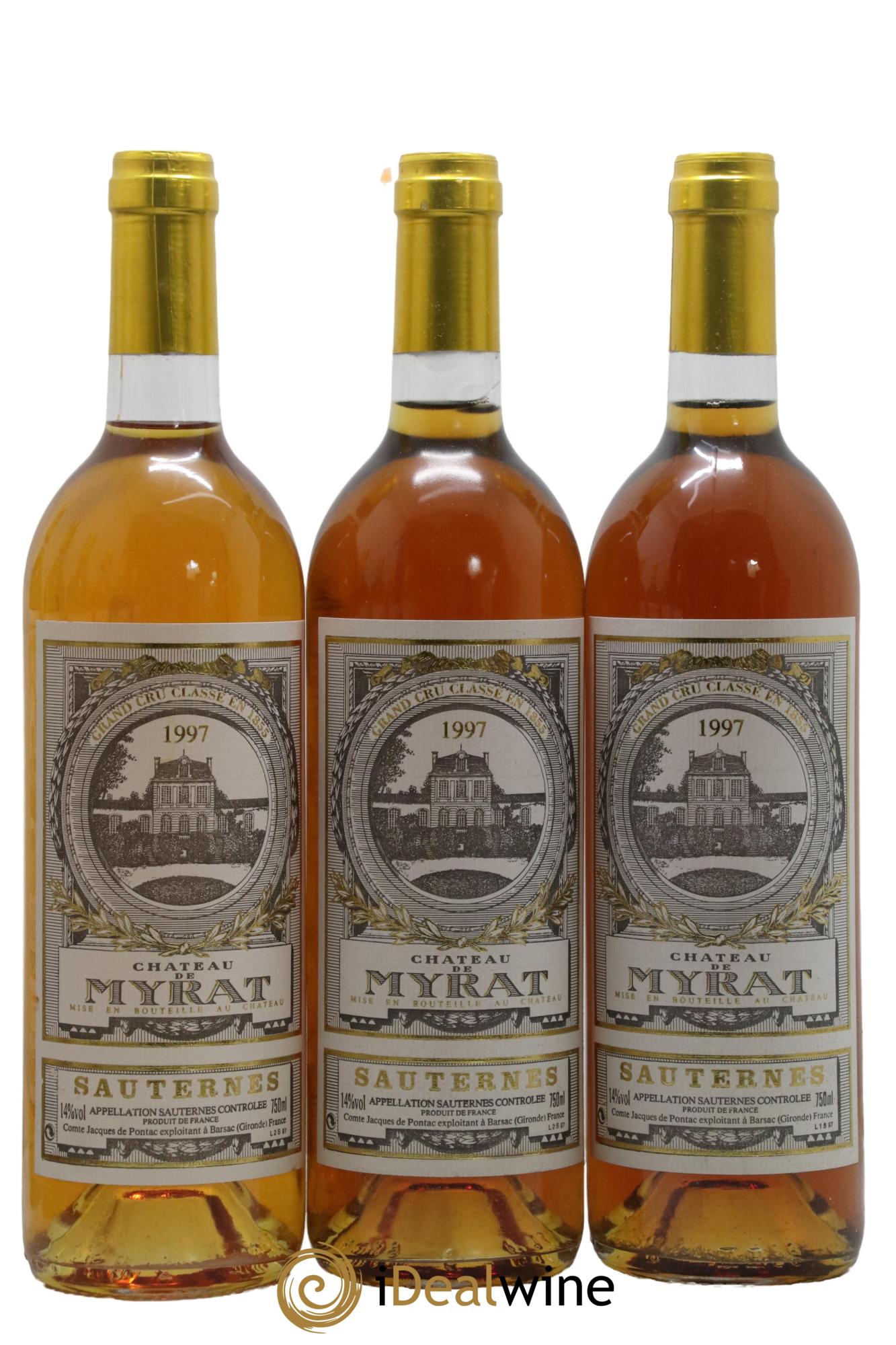 Château de Myrat 2ème Grand Cru Classé 1997 - Lotto di 12 bottiglie - 3