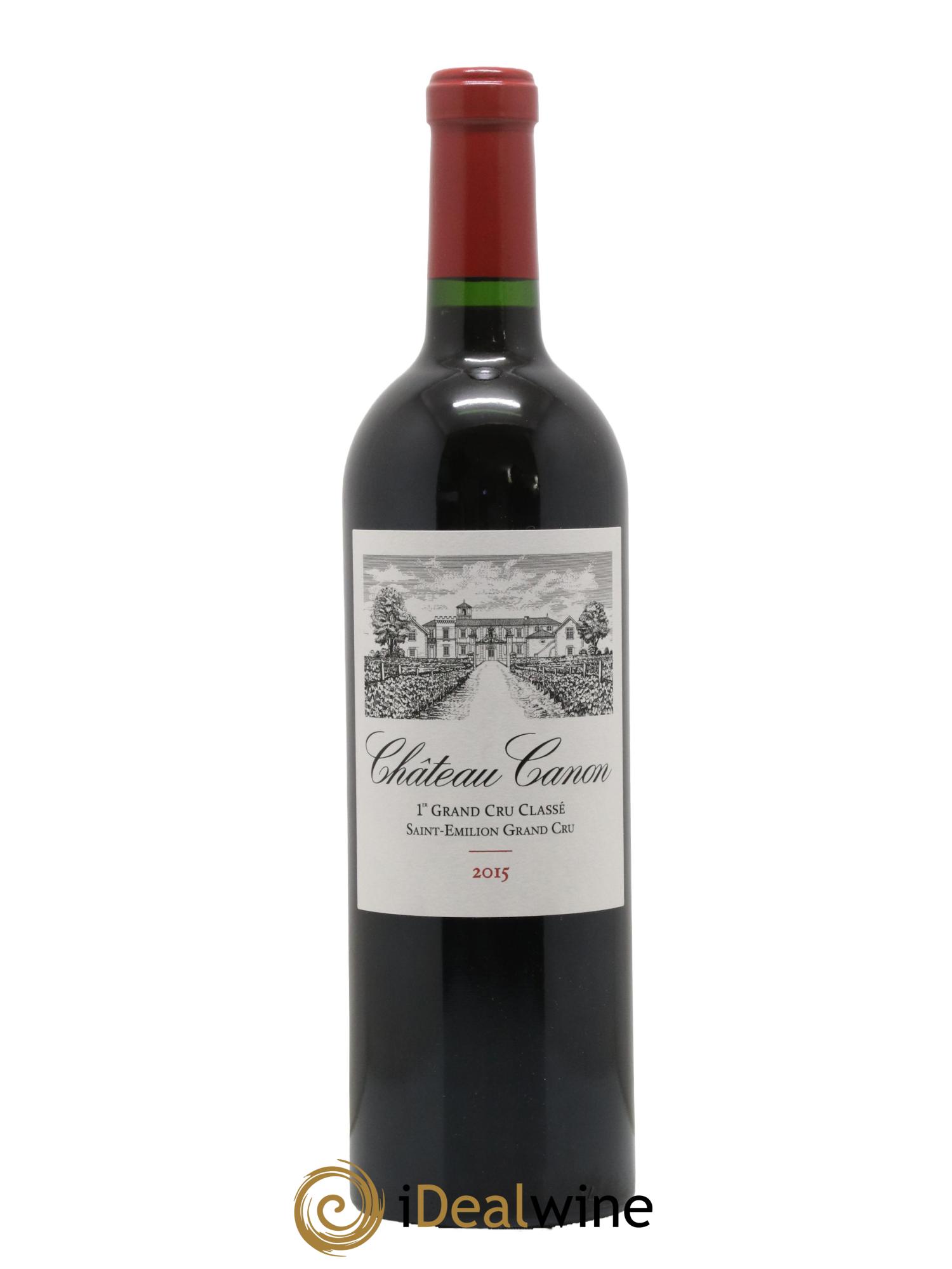 Château Canon 1er Grand Cru Classé B 2015 - Lot de 1 bouteille - 0