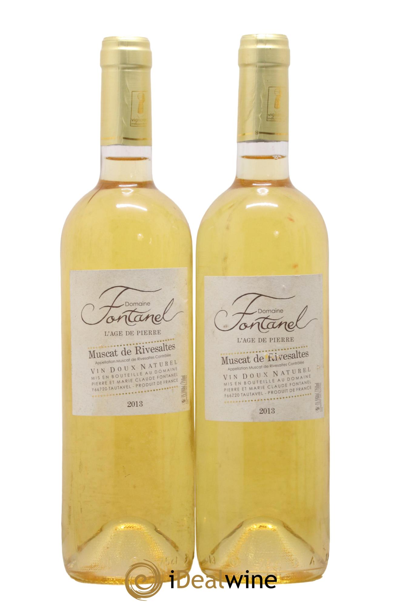 Muscat de Rivesaltes l age de pierre Domaine Fontanel 2013 - Posten von 2 Flaschen - 0