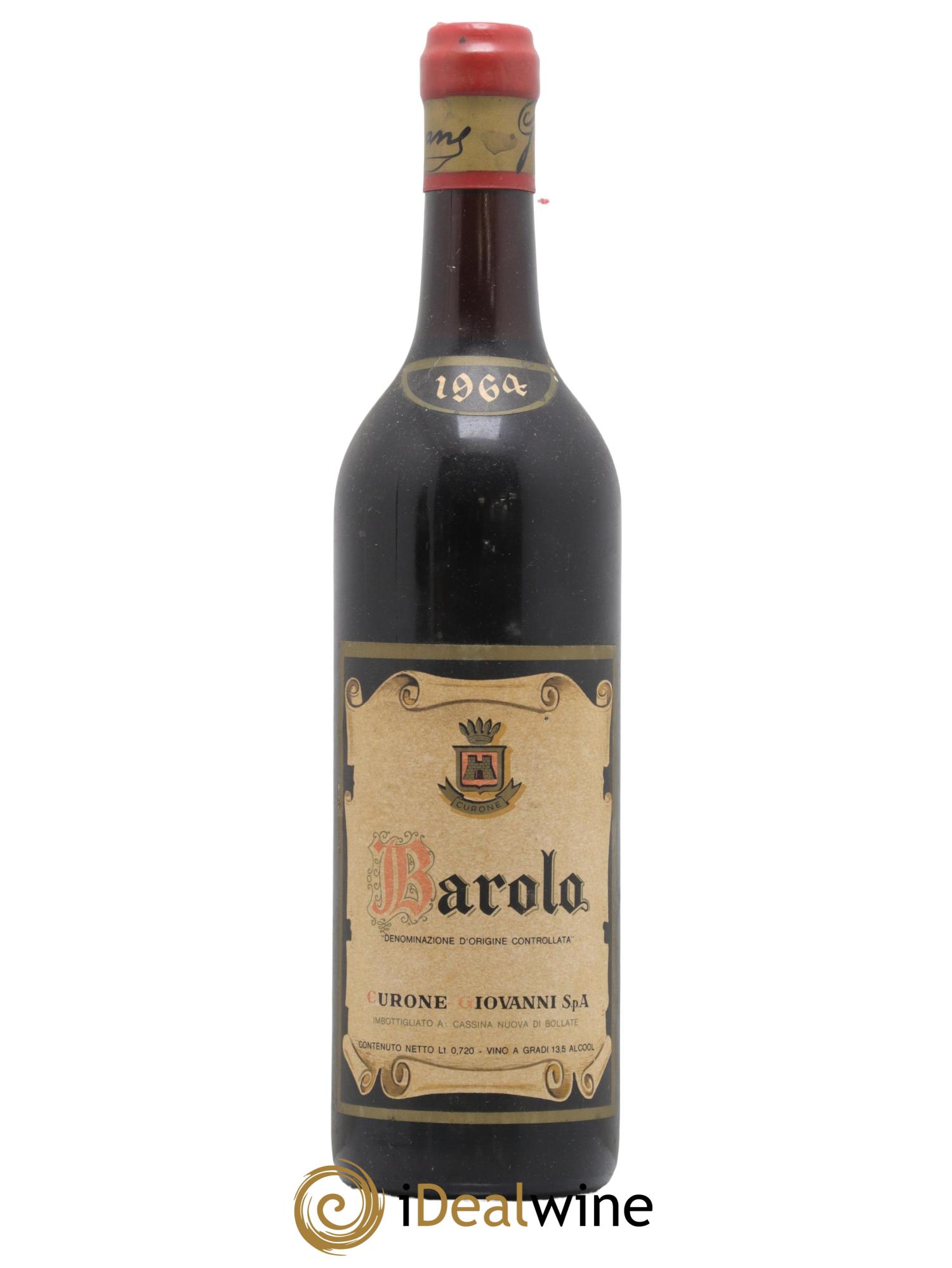 Barolo Giovanni Curone 1964 - Lot de 1 bouteille - 0