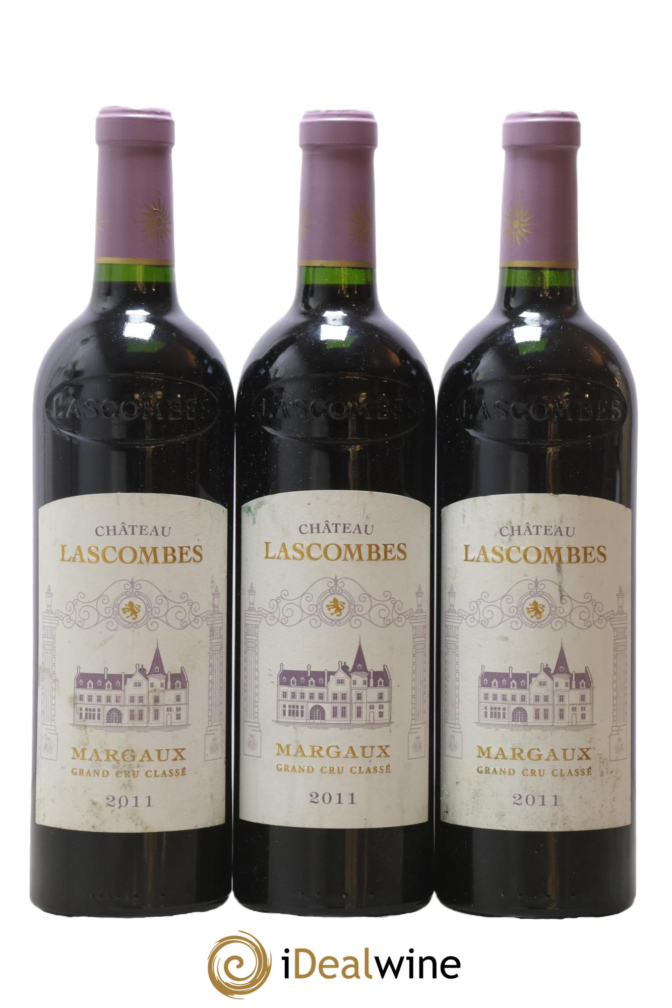 Château Lascombes 2ème Grand Cru Classé 2011 - Lotto di 3 bottiglie - 0