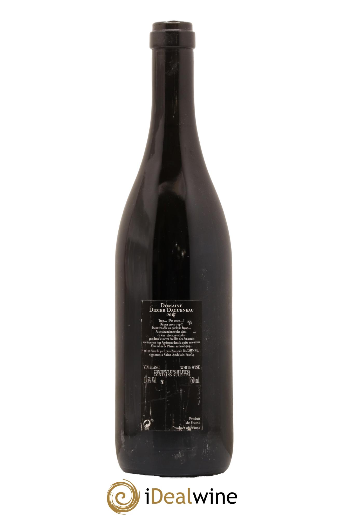 Vin de France (anciennement Pouilly-Fumé) Silex Dagueneau (Domaine Didier - Louis-Benjamin) 2017 - Posten von 1 Flasche - 1