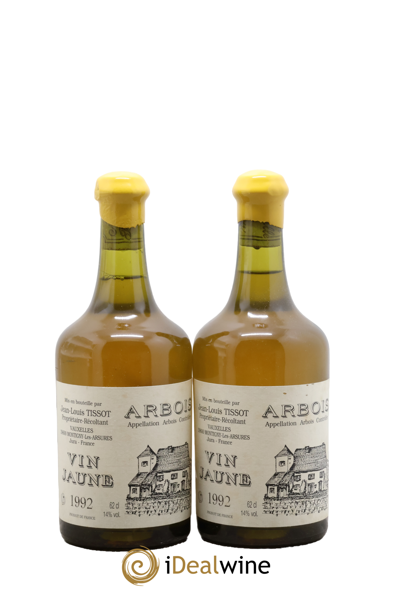 Arbois Vin Jaune Jean-Louis Tissot 1992 - Lot de 2 clavelins - 0