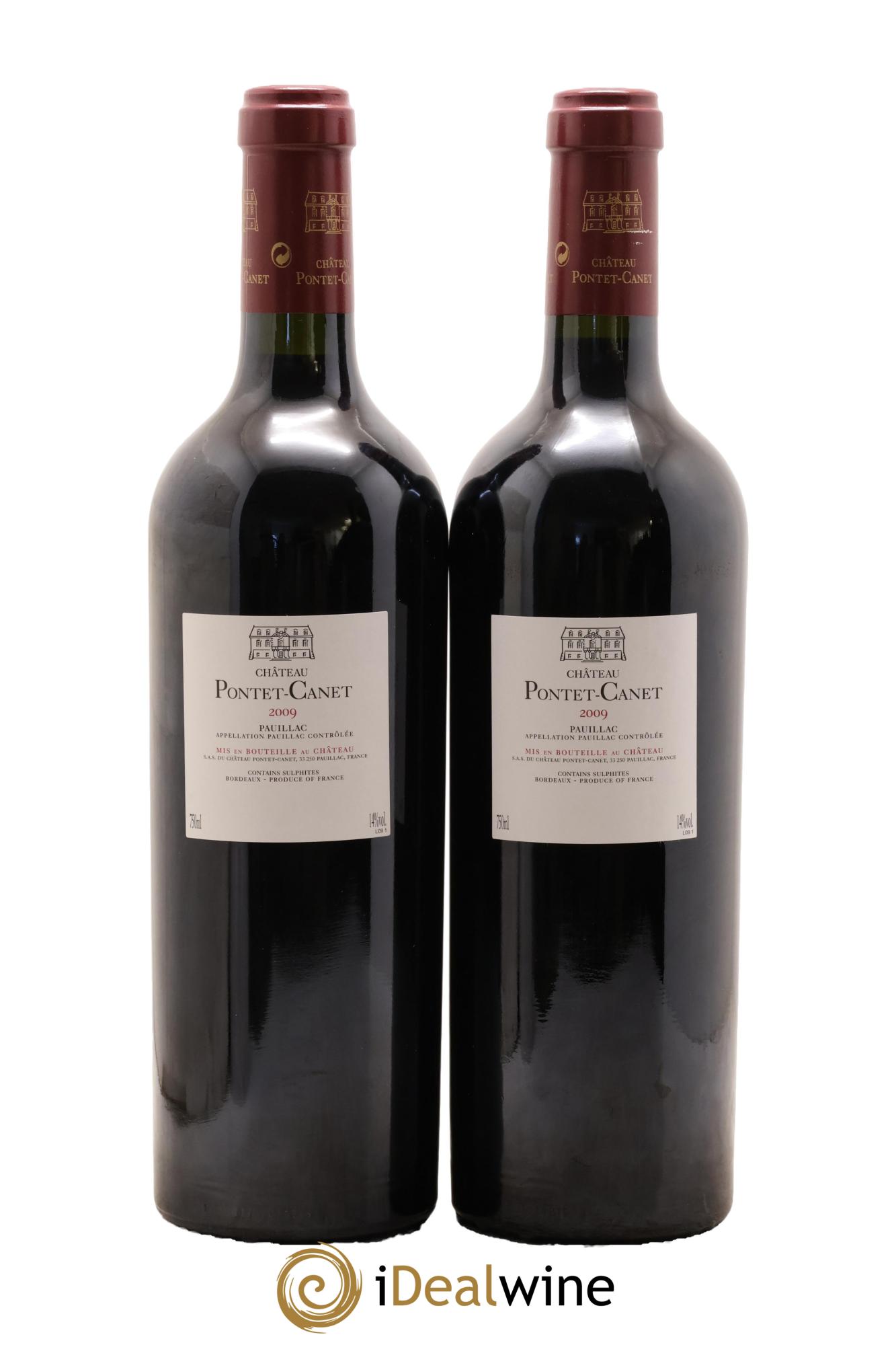 Château Pontet Canet 5ème Grand Cru Classé 2009 - Lot de 2 bouteilles - 1