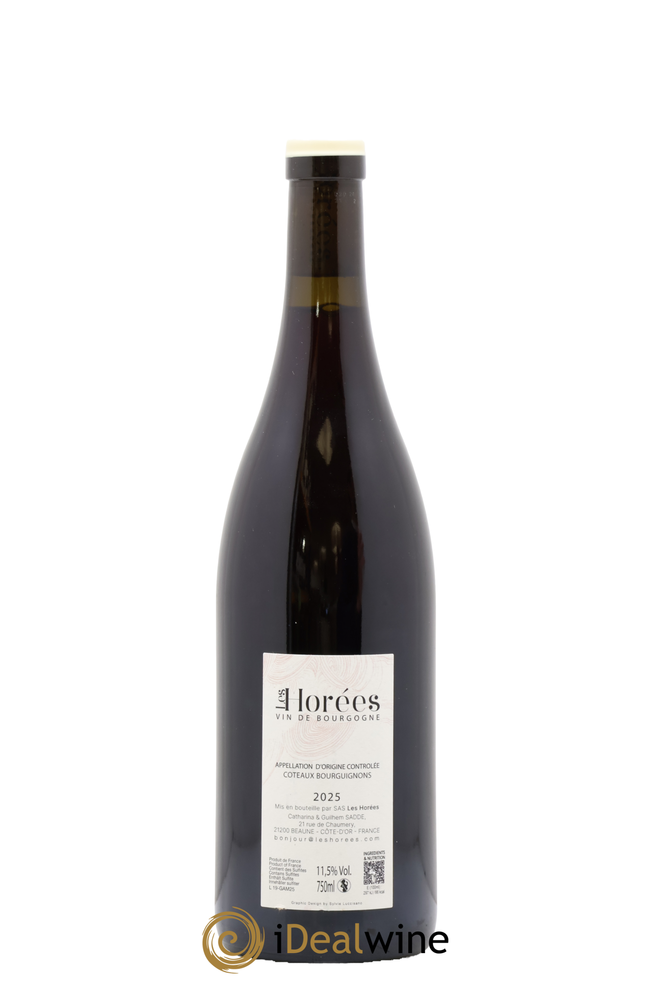 Coteaux Bourguignons Au Plus Près Les Horées 2025 - Lot de 1 bouteille - 1