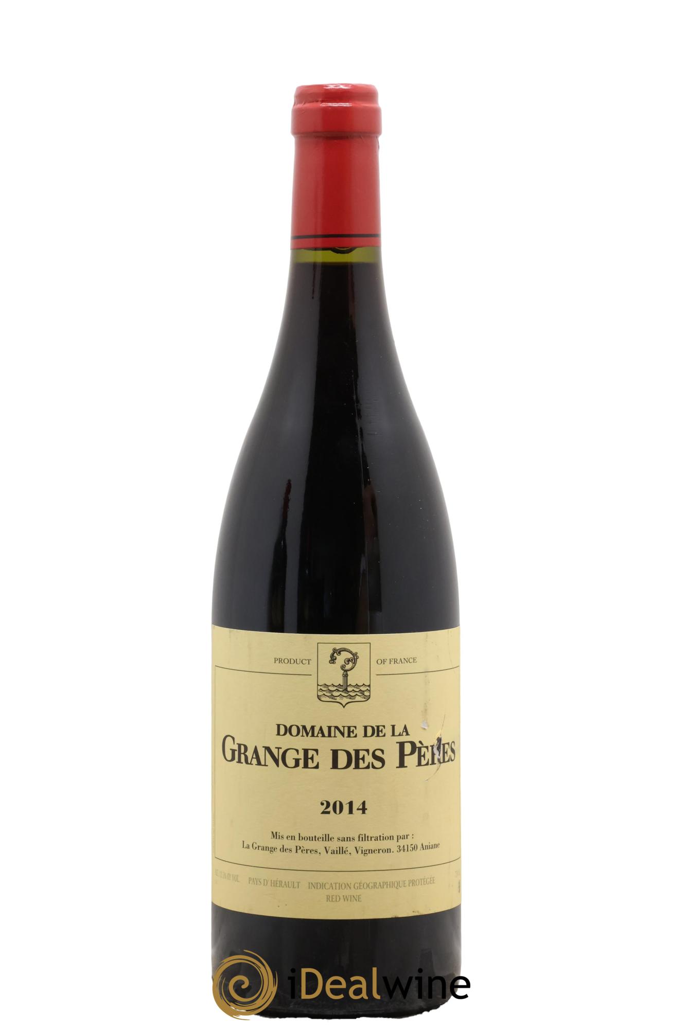 Pays d'Hérault Grange des Pères Laurent Vaillé 2014 - Lot de 1 bouteille - 0