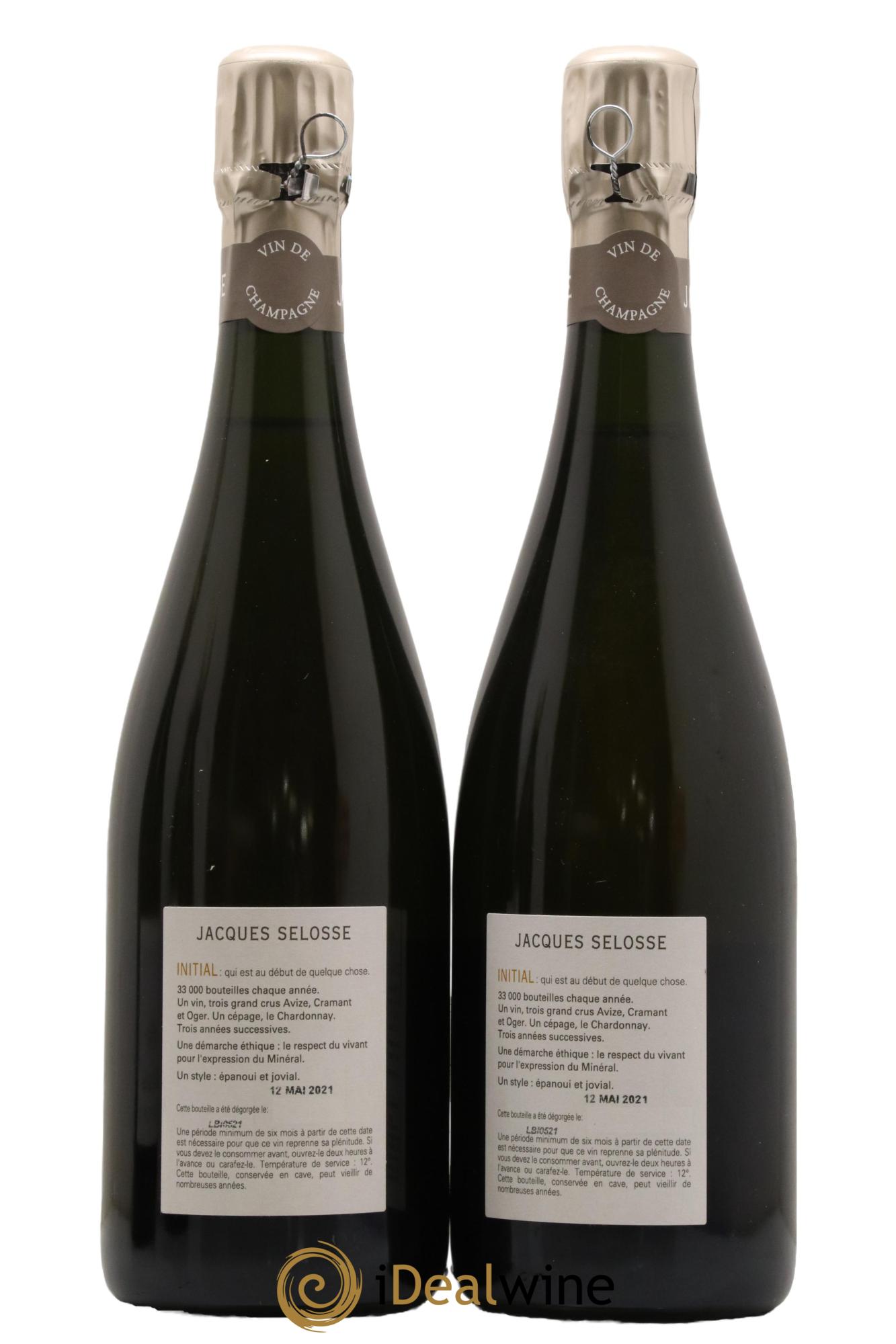 Initial Brut Jacques Selosse - Lot de 2 bouteilles - 1