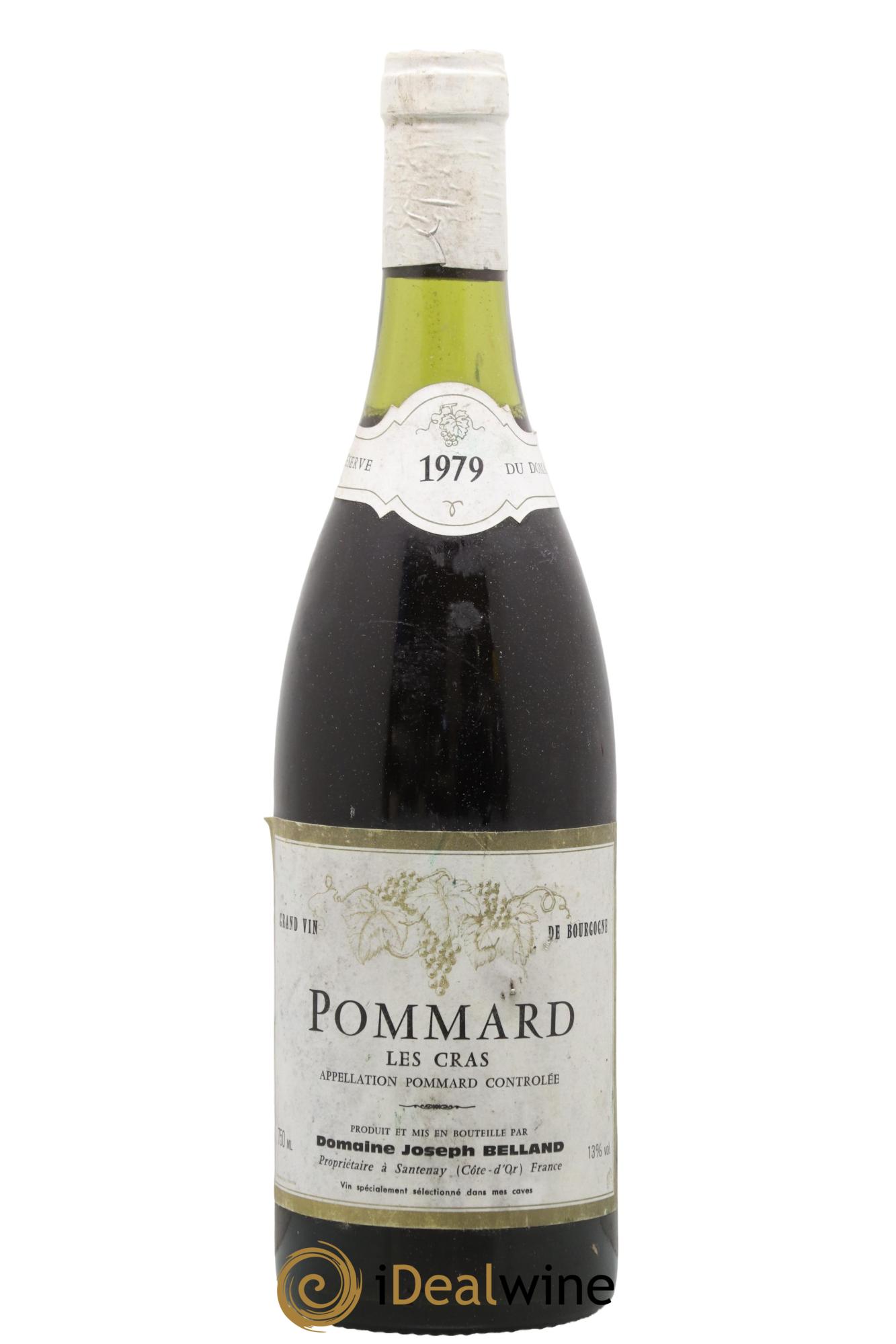 Pommard les Cras Domaine Joseph Belland 1979 - Lot de 1 bouteille - 0