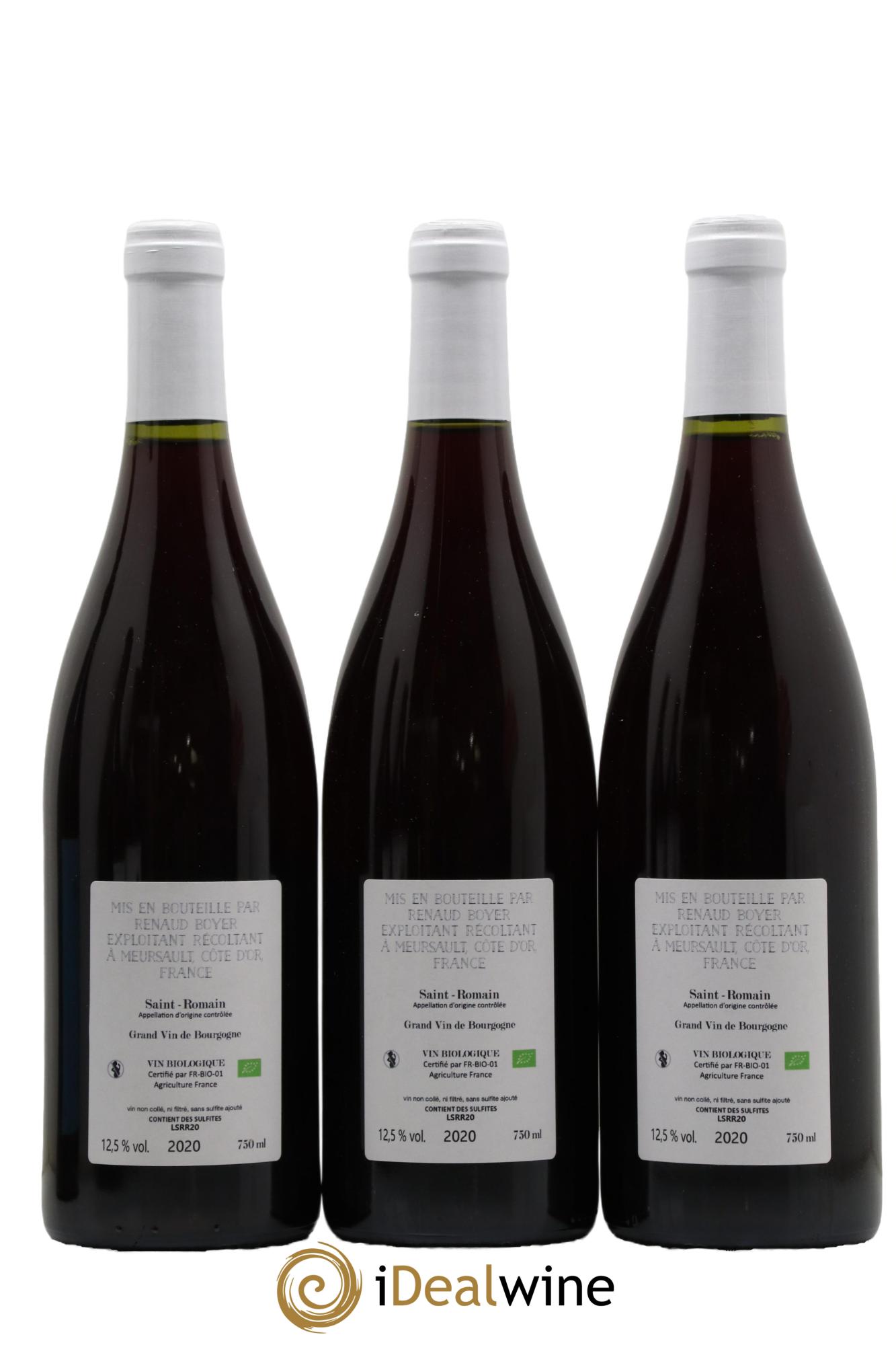 Saint-Romain Renaud Boyer 2020 - Lot of 3 bottles - 1