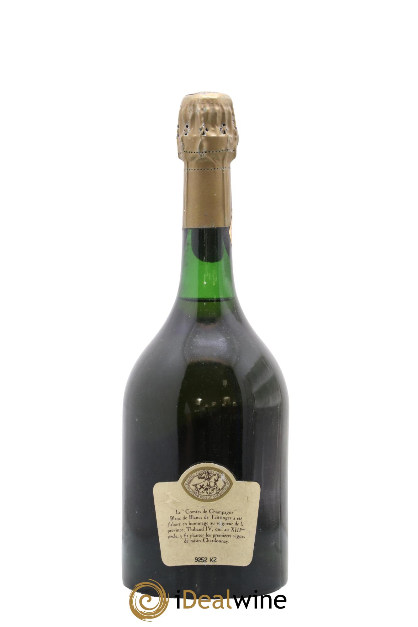 Comtes de Champagne Taittinger 1982 - Lot de 1 bouteille - 1