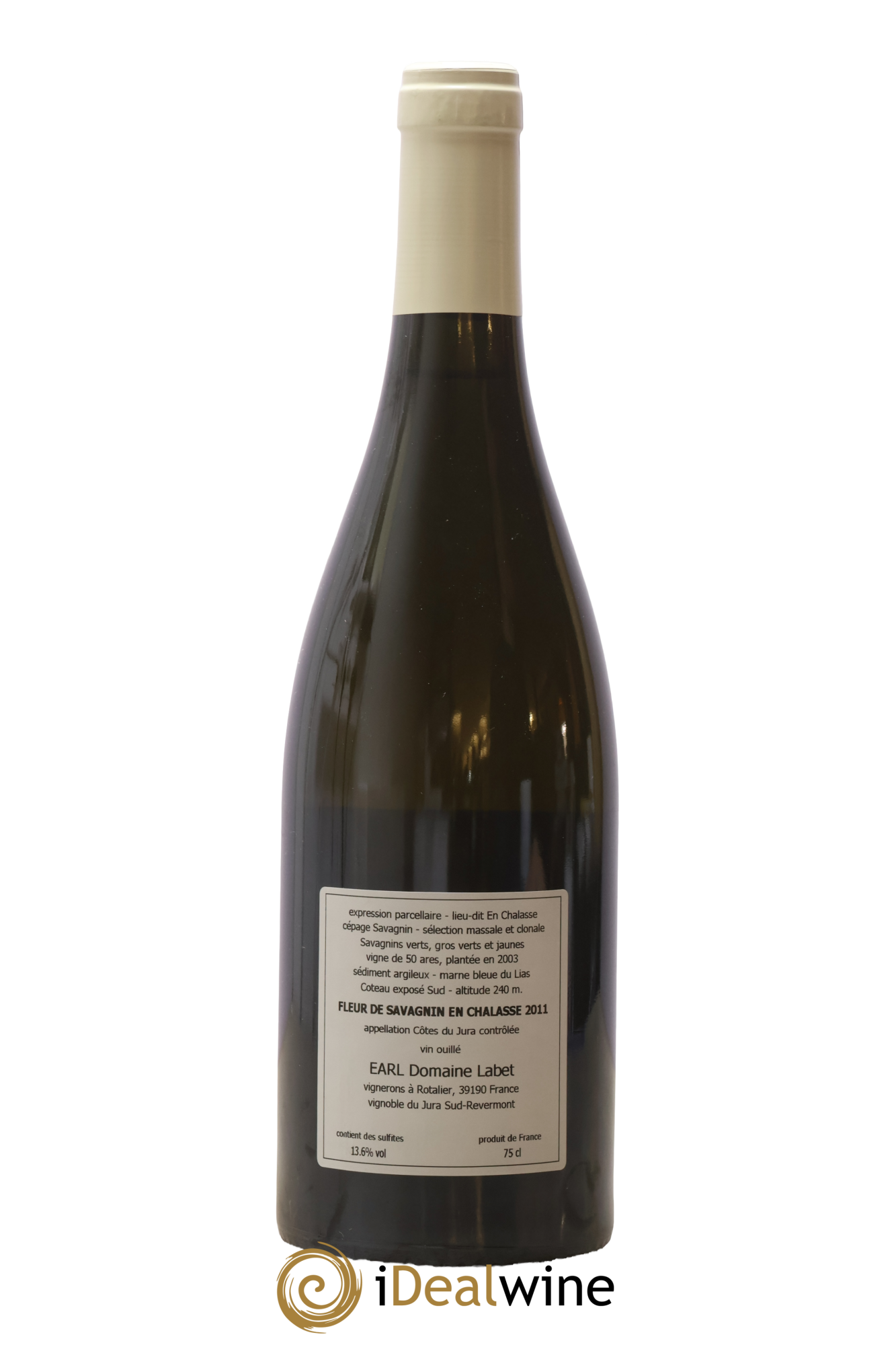 Côtes du Jura Fleur de Savagnin En Chalasse Romain - Julien  - Charline Labet 2011 - Posten von 1 Flasche - 1