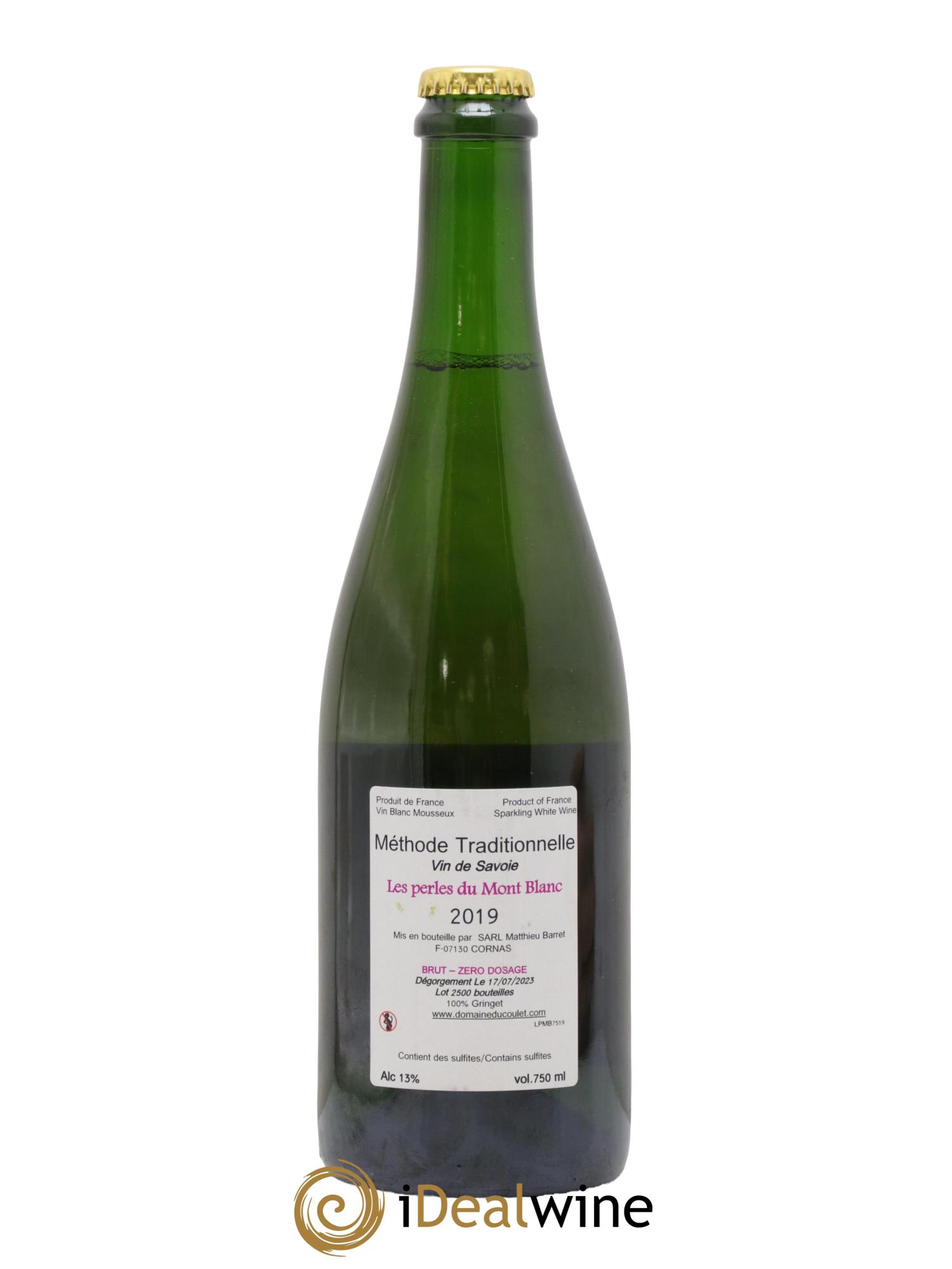 Vin de Savoie Les Perles du Mont Blanc Matthieu Barret 2019 - Lot de 1 bouteille - 1