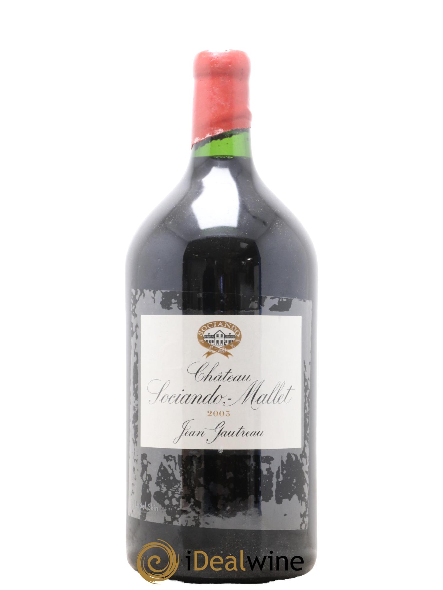 Château Sociando Mallet 2003 - Lot de 1 double magnum - 1