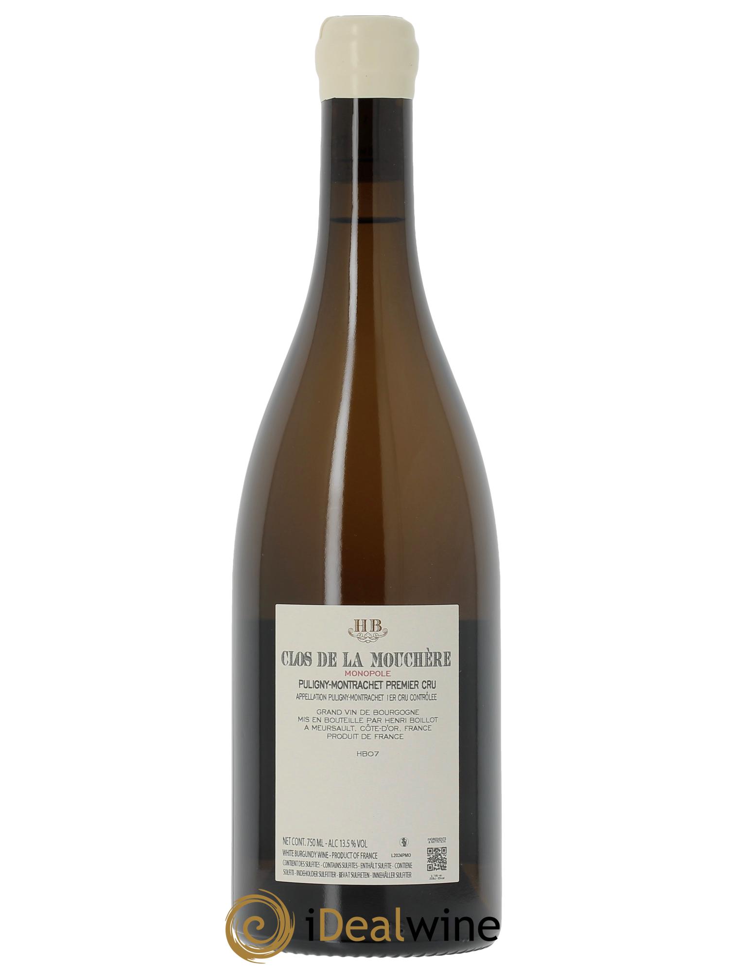 Puligny-Montrachet 1er Cru Clos de la Mouchère Henri Boillot (Domaine)  2024 - Lotto di 1 bottiglia - 1