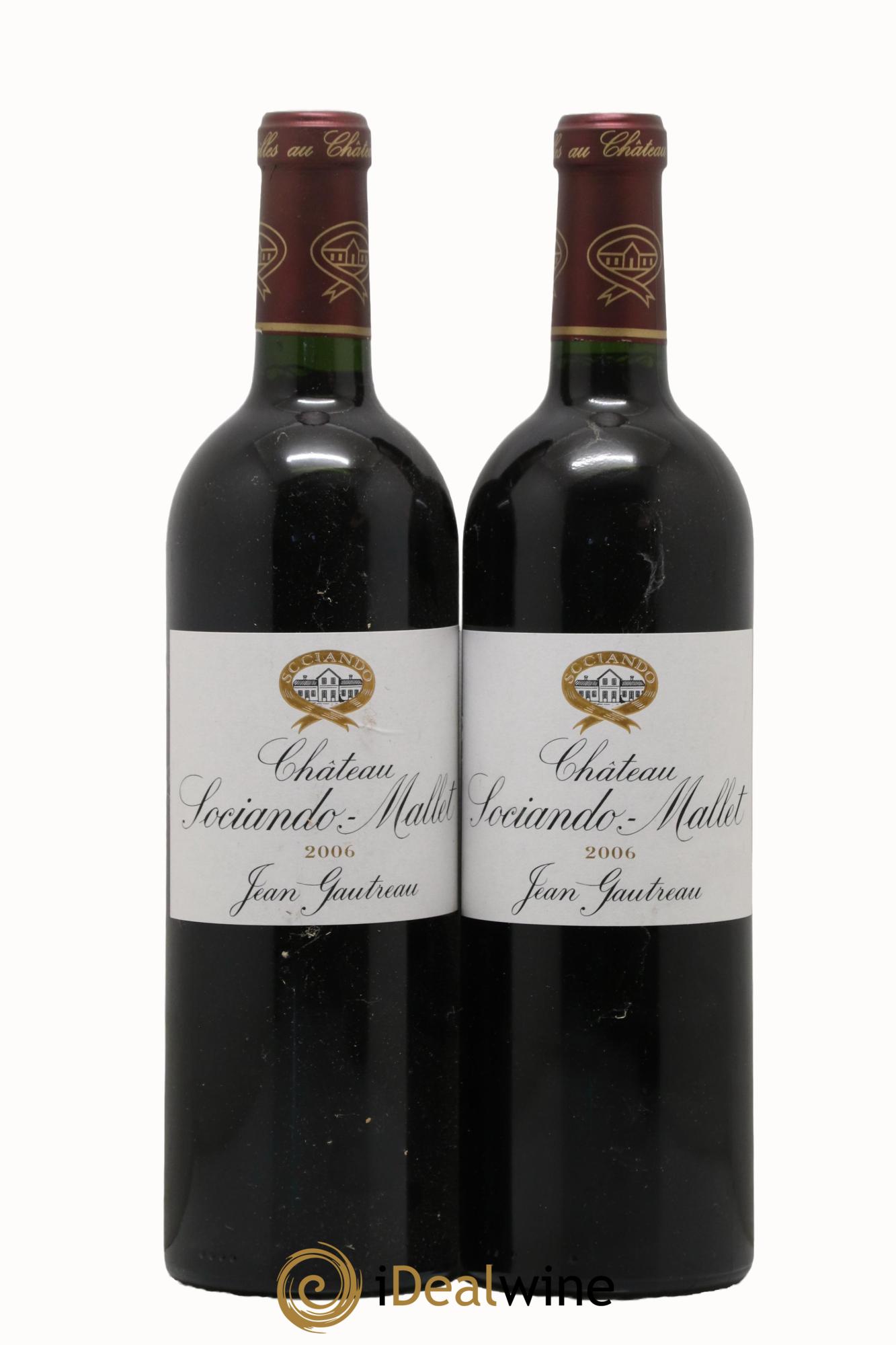 Château Sociando Mallet 2006 - Lot of 2 bottles - 0