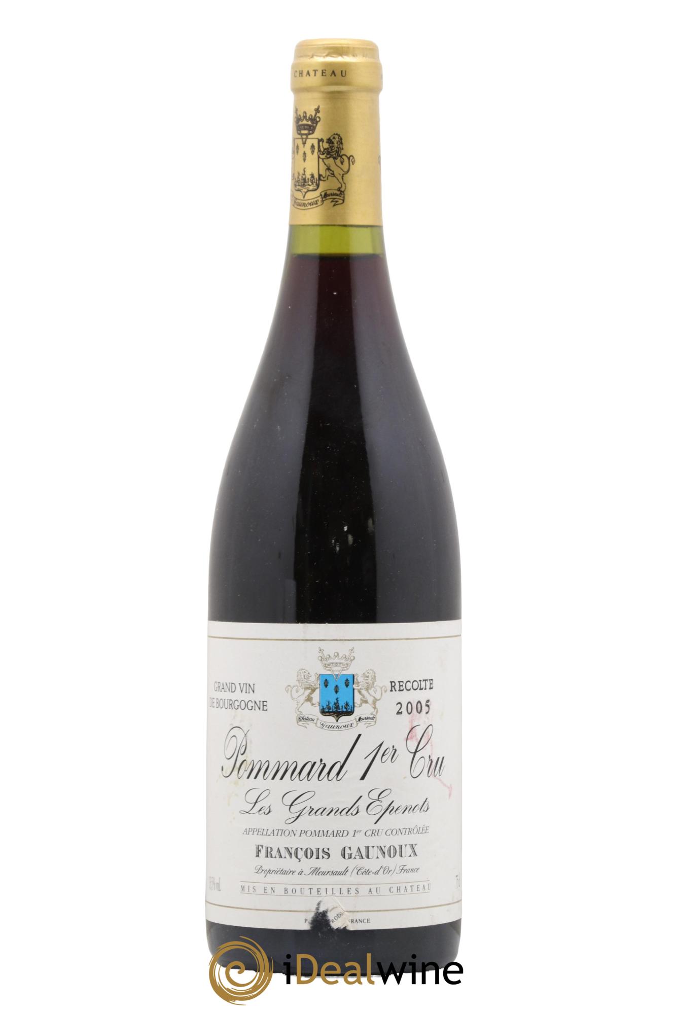 Pommard 1er Cru Les Grands Epenots François Gaunoux 2005 - Lot de 1 bouteille - 0