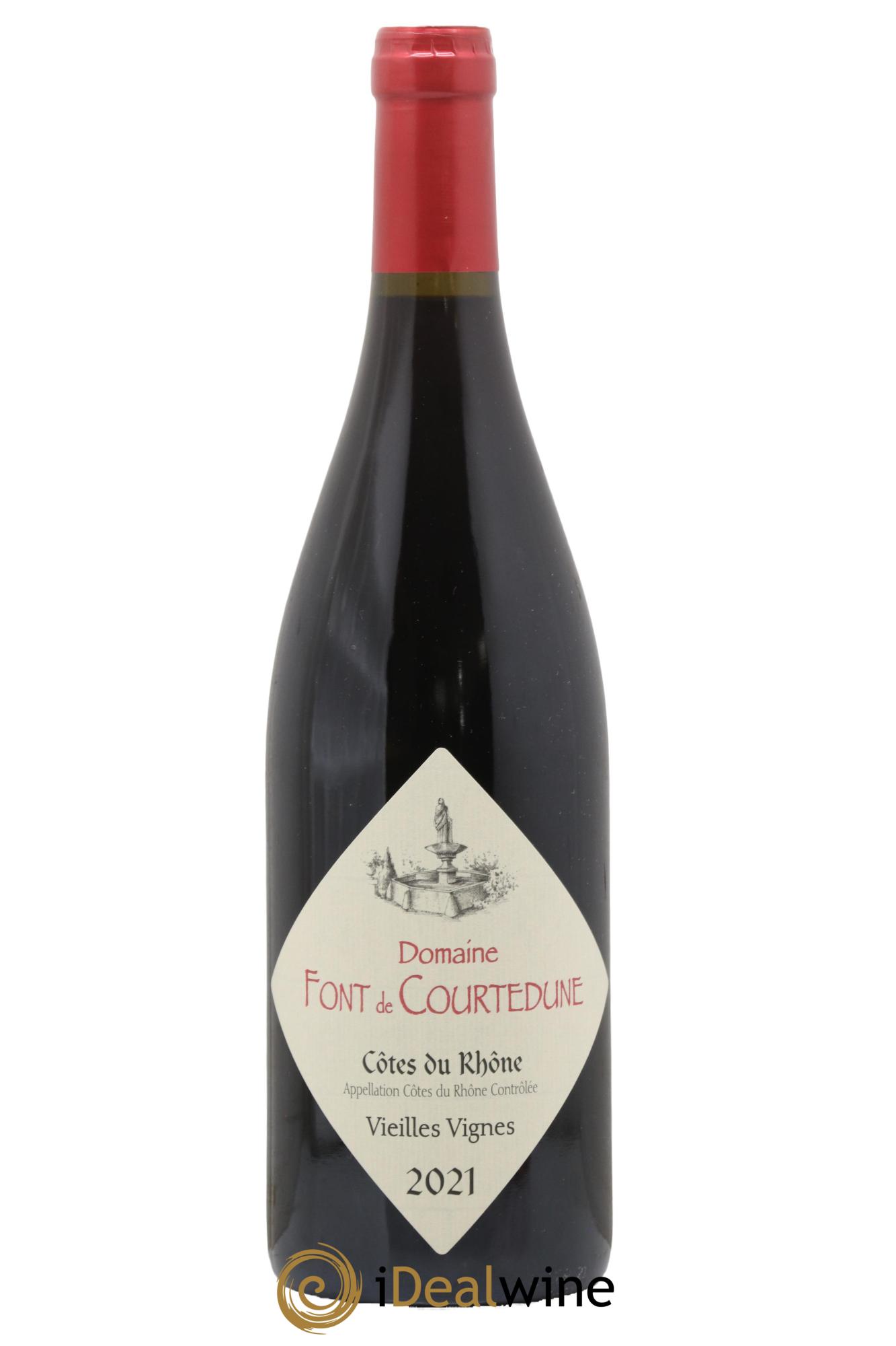 Côtes du Rhône Villages Vieilles Vignes Font de Courtedune 2021 - Posten von 1 Flasche - 0