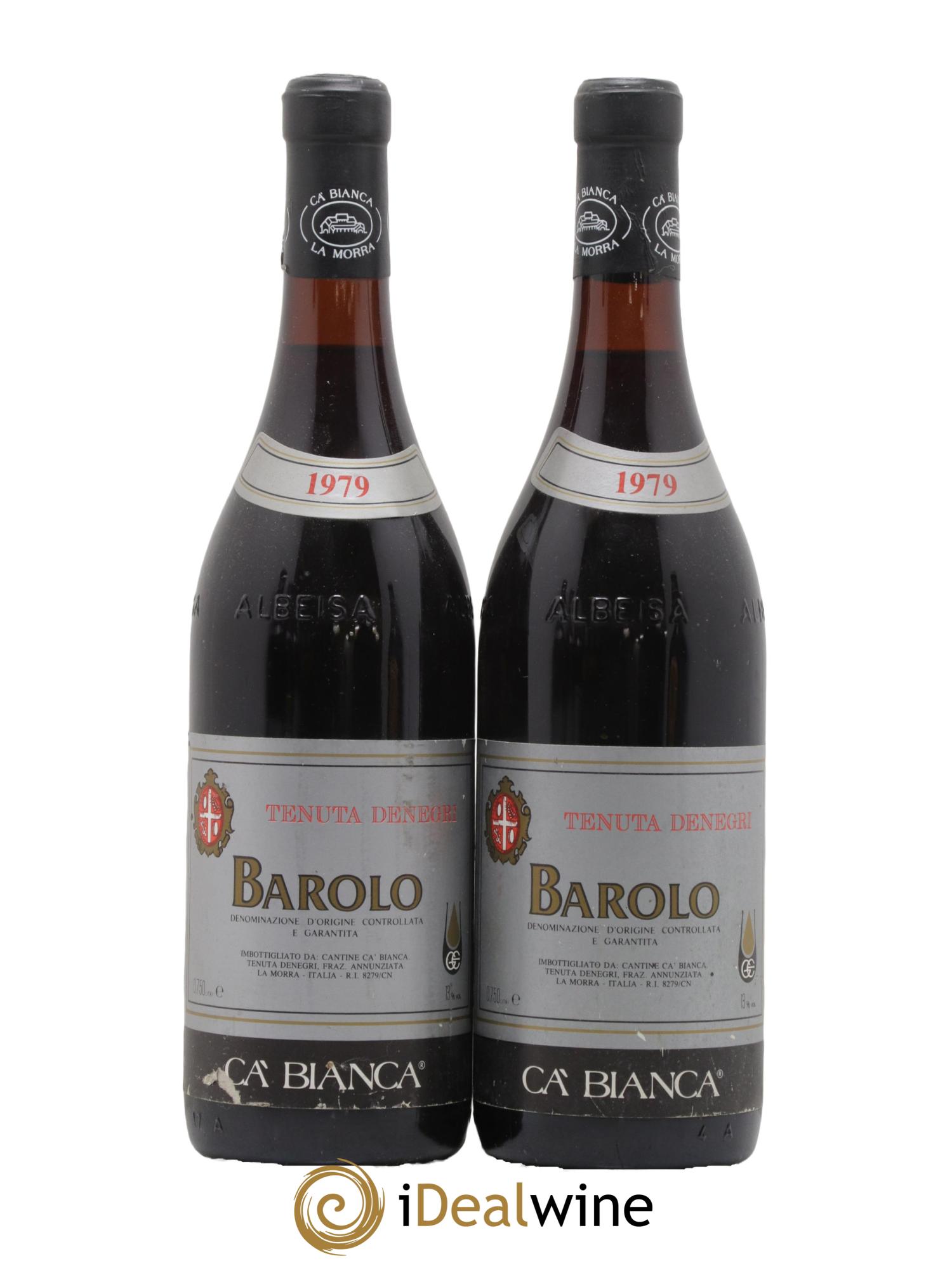 Barolo Ca Bianca Denegri 1979 - Lot de 2 bouteilles - 0