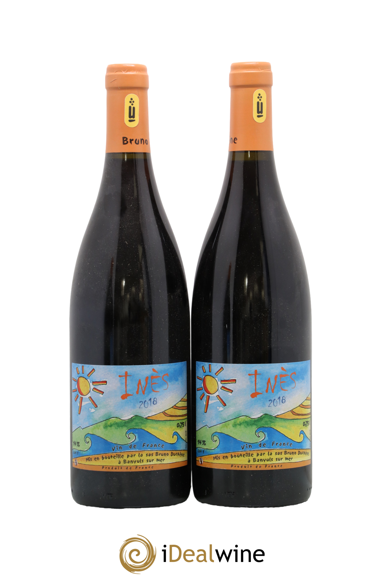 Vin de France Inès Bruno Duchêne 2018 - Lot de 2 bouteilles - 0