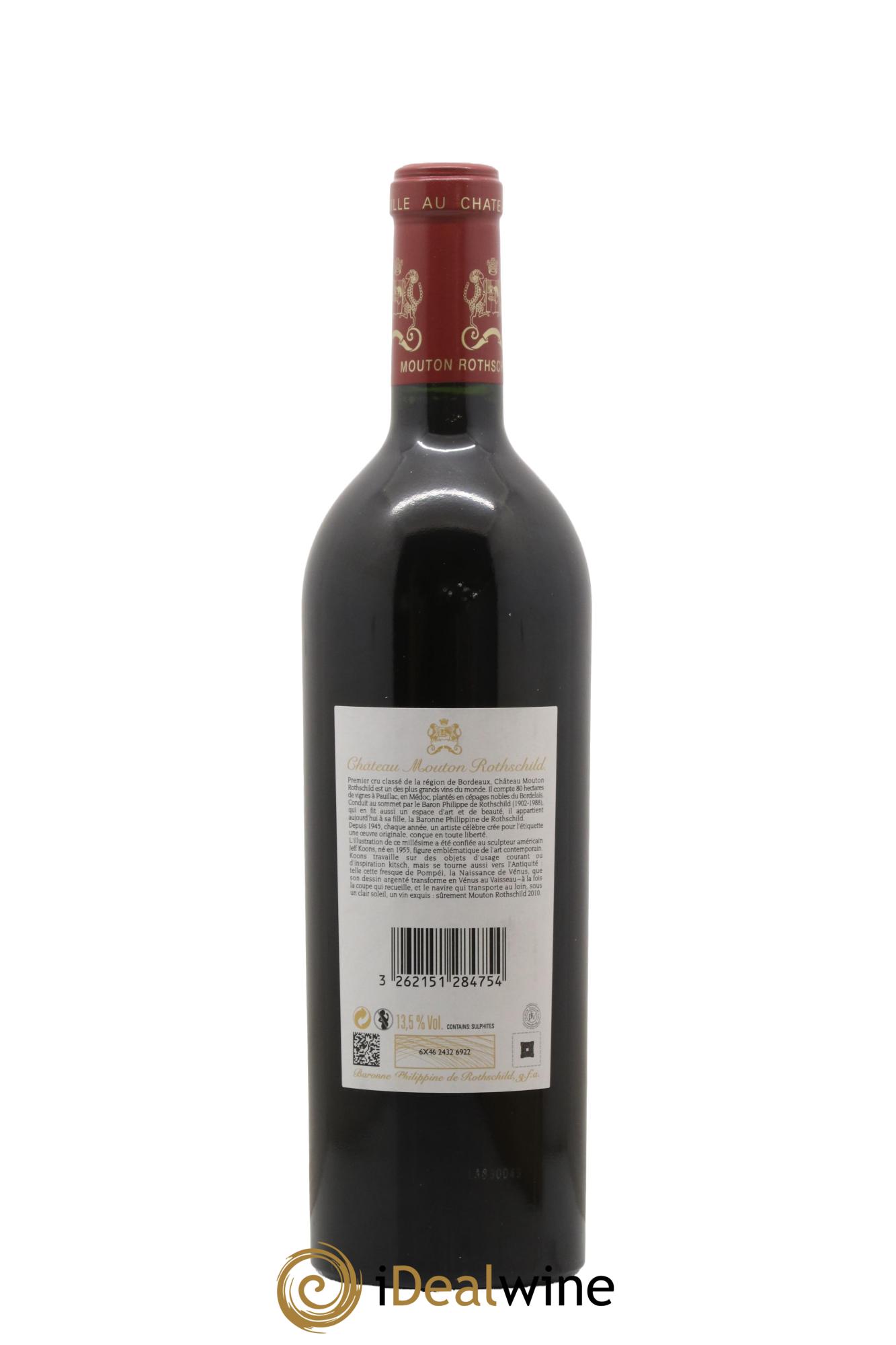 Château Mouton Rothschild 1er Grand Cru Classé 2010 - Lot de 1 bouteille - 2