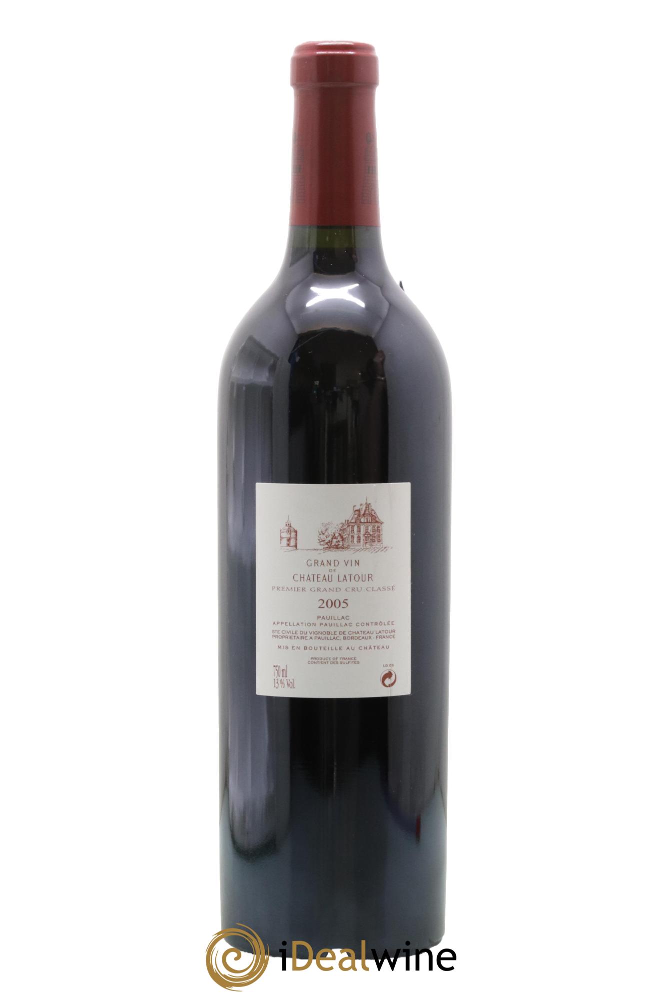 Château Latour 1er Grand Cru Classé 2005 - Lot de 1 bouteille - 1