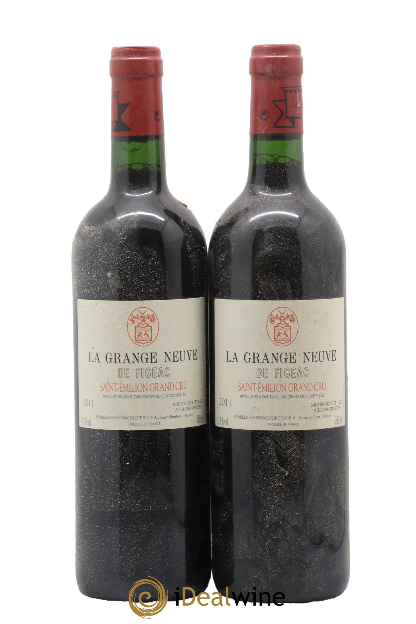 Château La Grange Neuve de Figeac 2011 - Lot de 2 bouteilles - 0