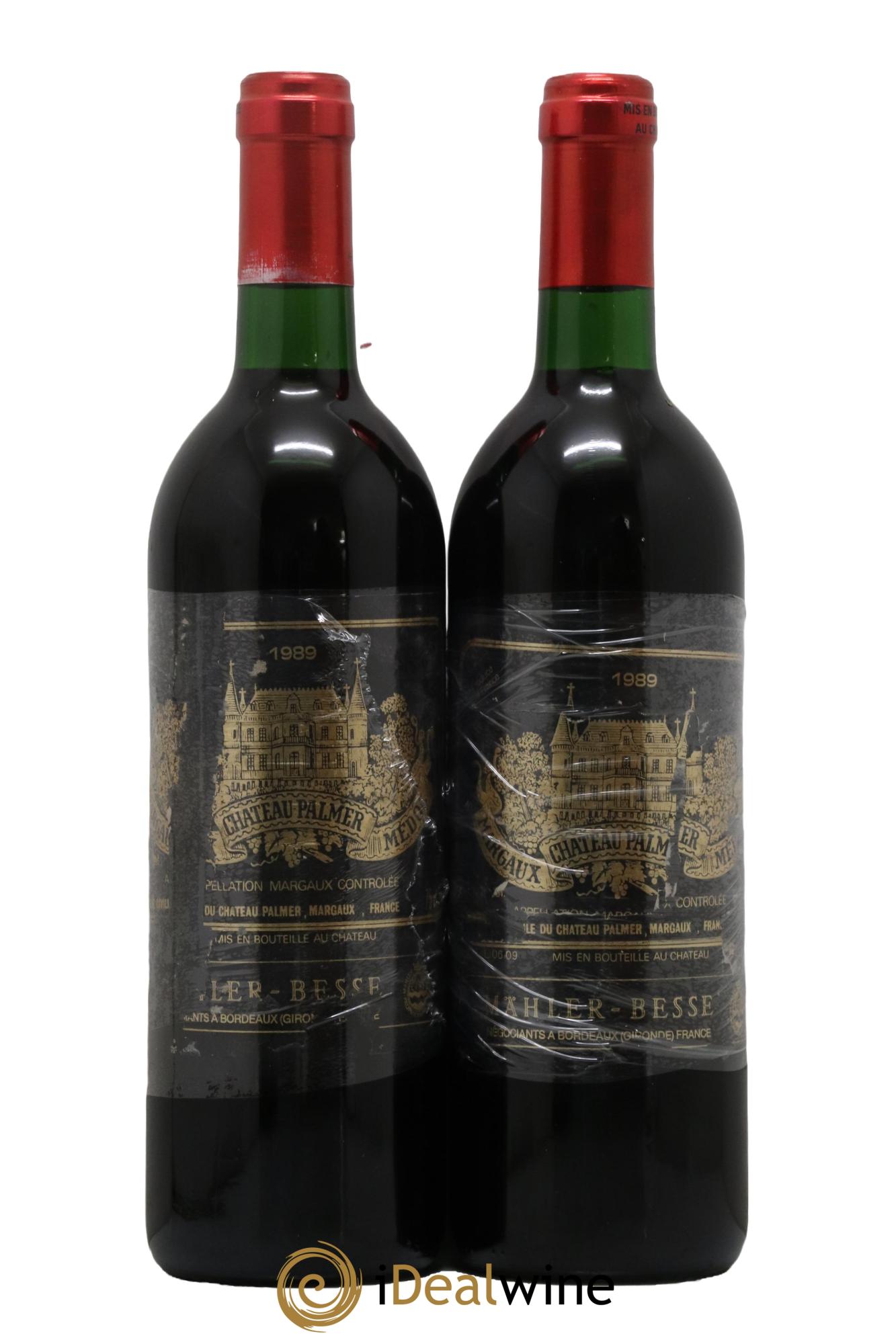 Château Palmer 3ème Grand Cru Classé 1989 - Lot de 2 bouteilles - 0