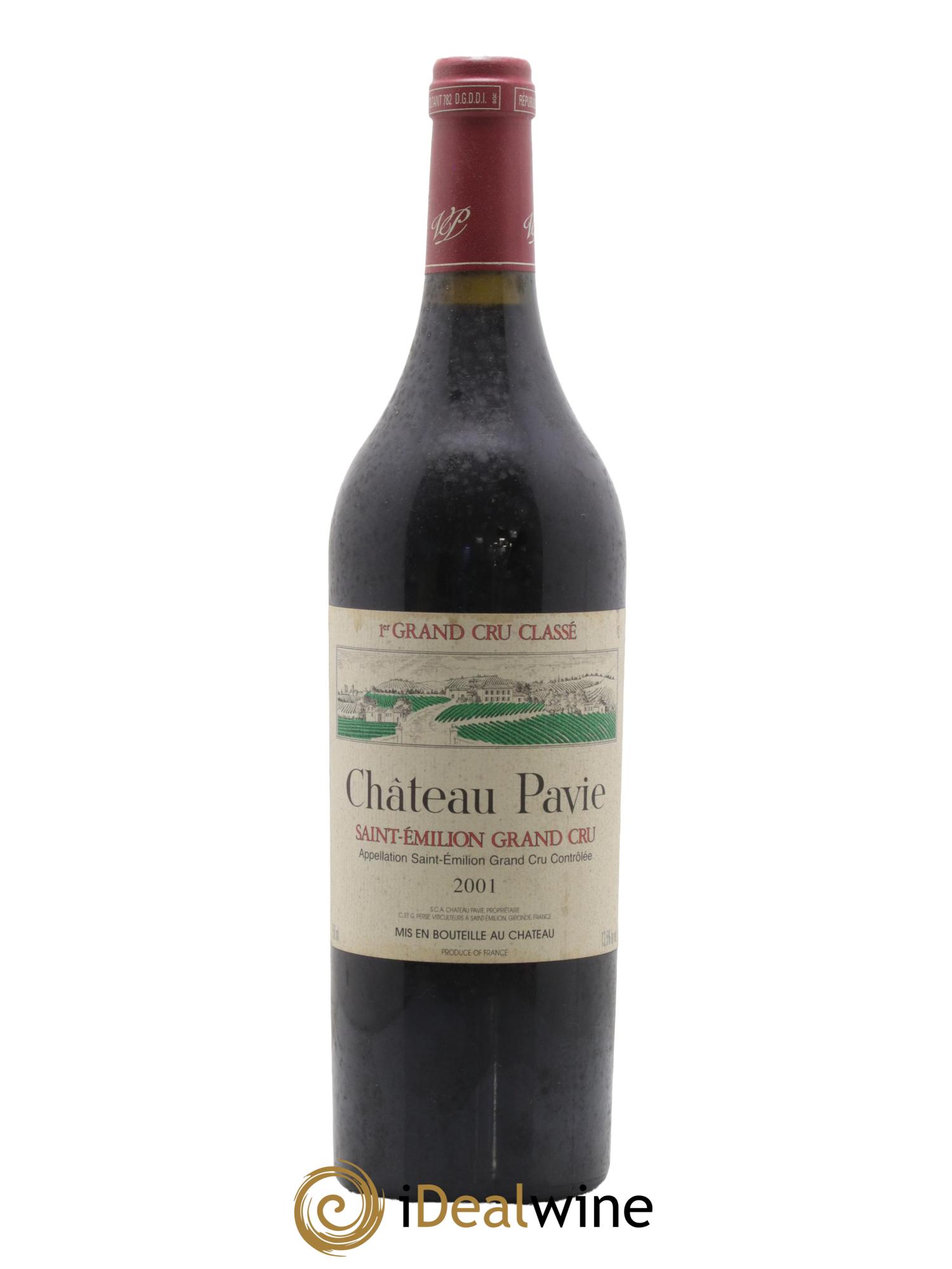 Château Pavie 1er Grand Cru Classé A 2001 - Lot de 1 bouteille - 0