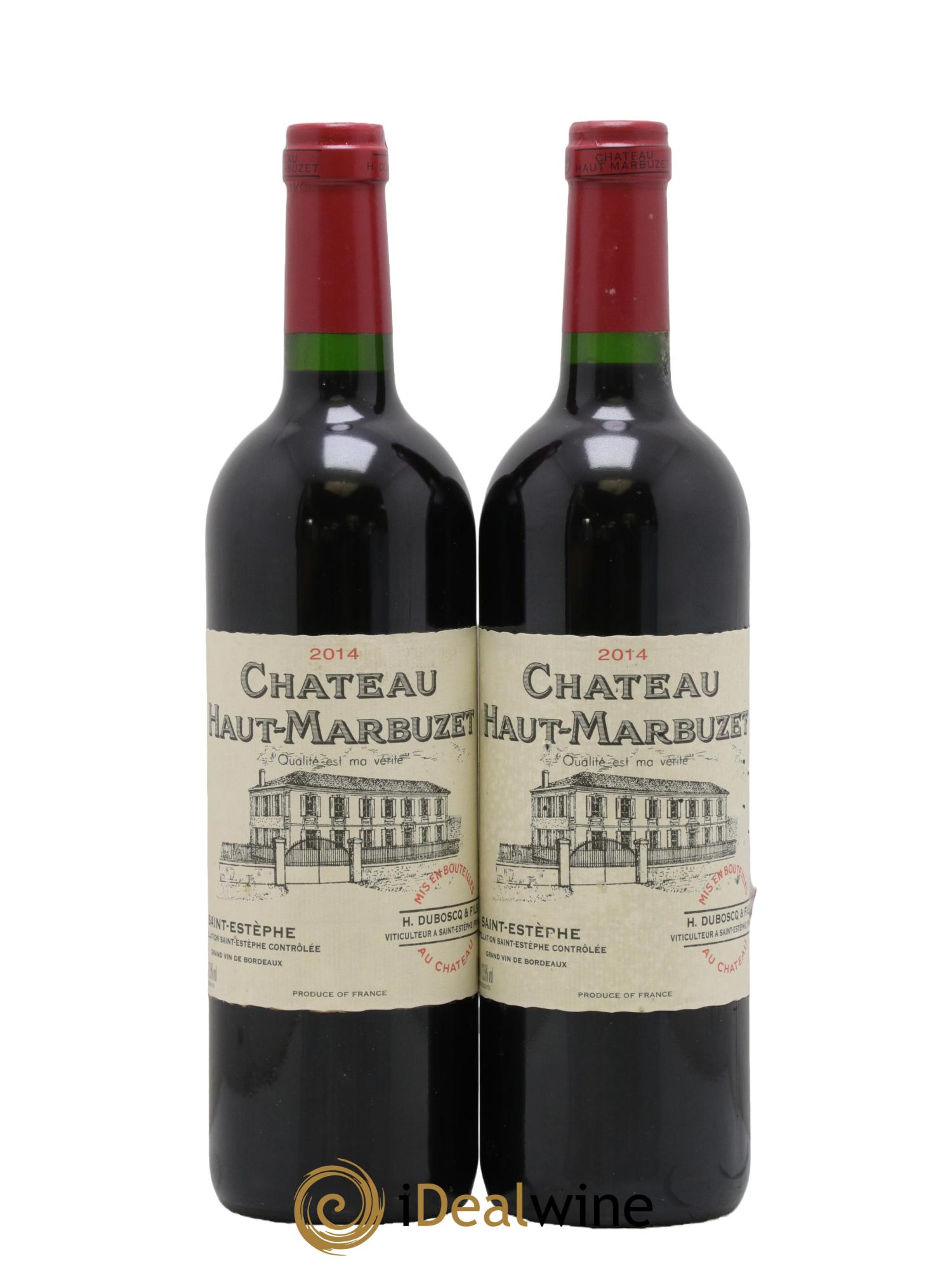 Château Haut Marbuzet 2014 - Lot of 2 bottles - 0