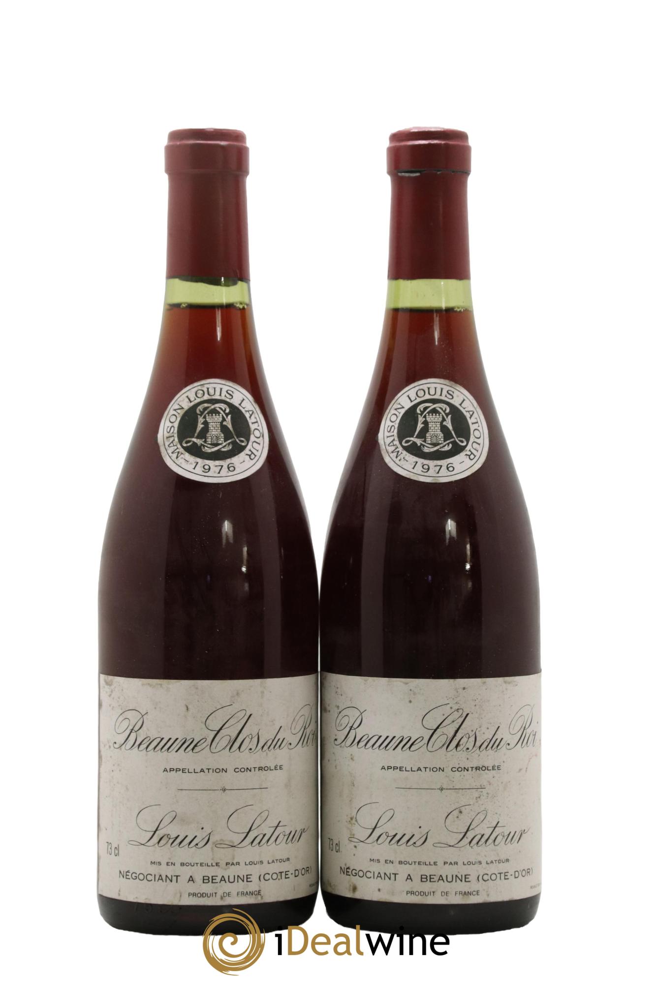 Beaune 1er Cru Clos du Roi Louis Latour 1976 - Lot de 2 bouteilles - 0
