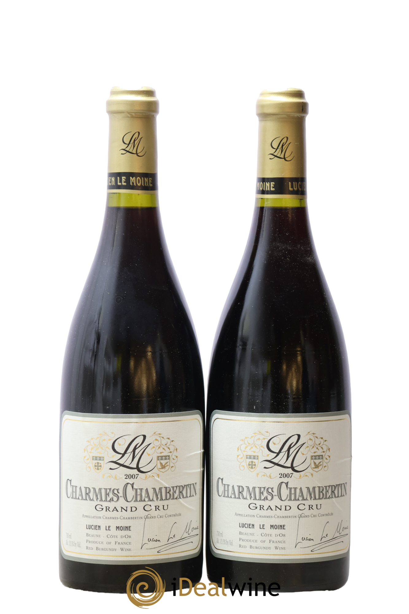 Charmes-Chambertin Grand Cru Lucien Le Moine 2007 - Posten von 2 Flaschen - 0
