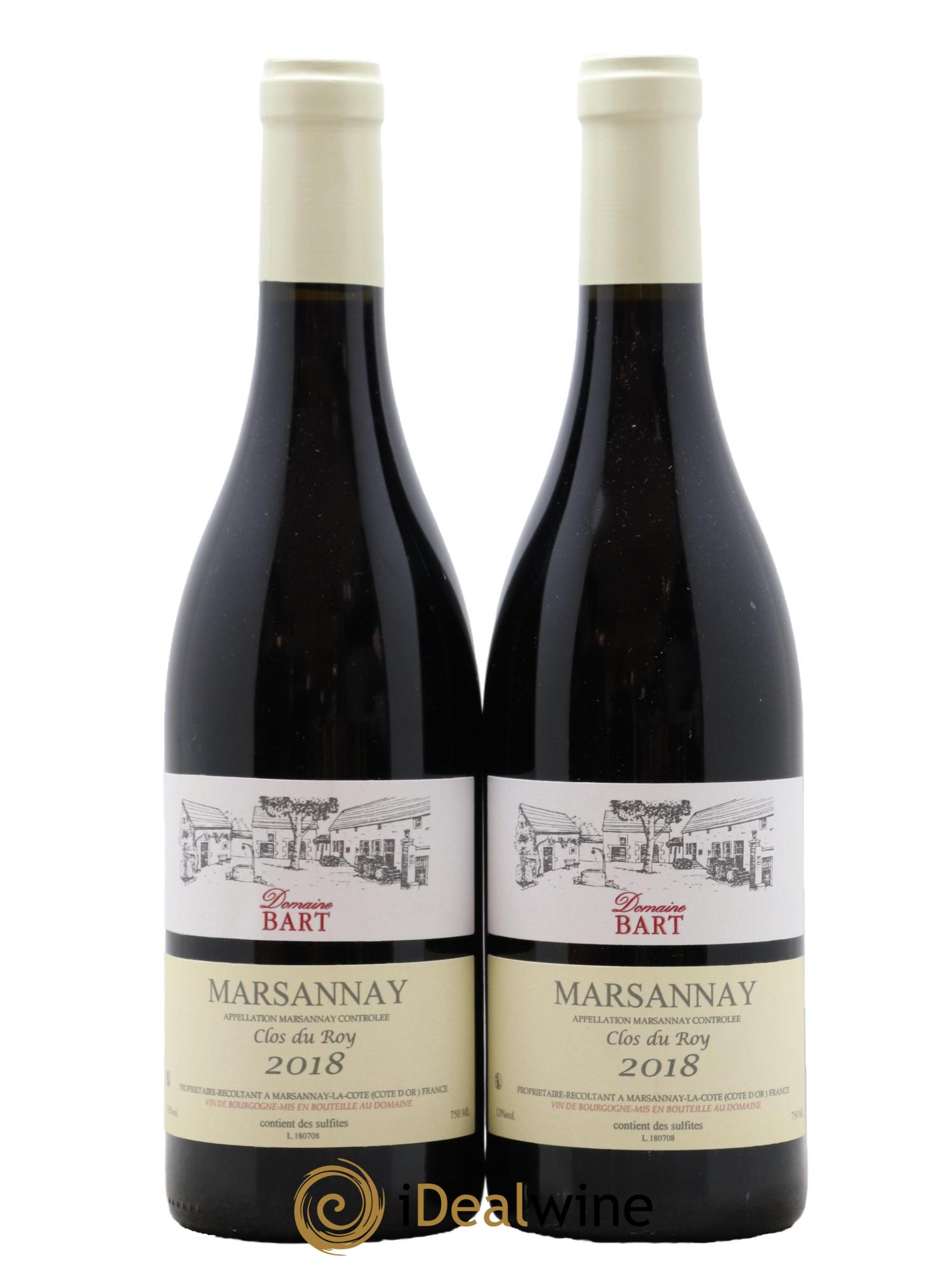 Marsannay Clos du Roy Domaine Bart 2018 - Lot de 2 bouteilles - 0