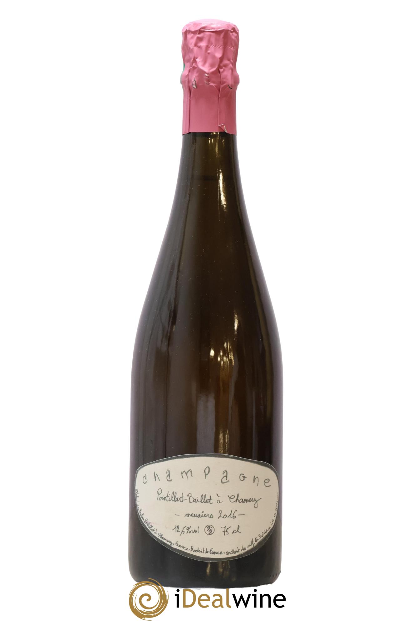 Champagne Meuniers Blanc Bastien Pointillart 2016 - Lot de 1 bouteille - 0