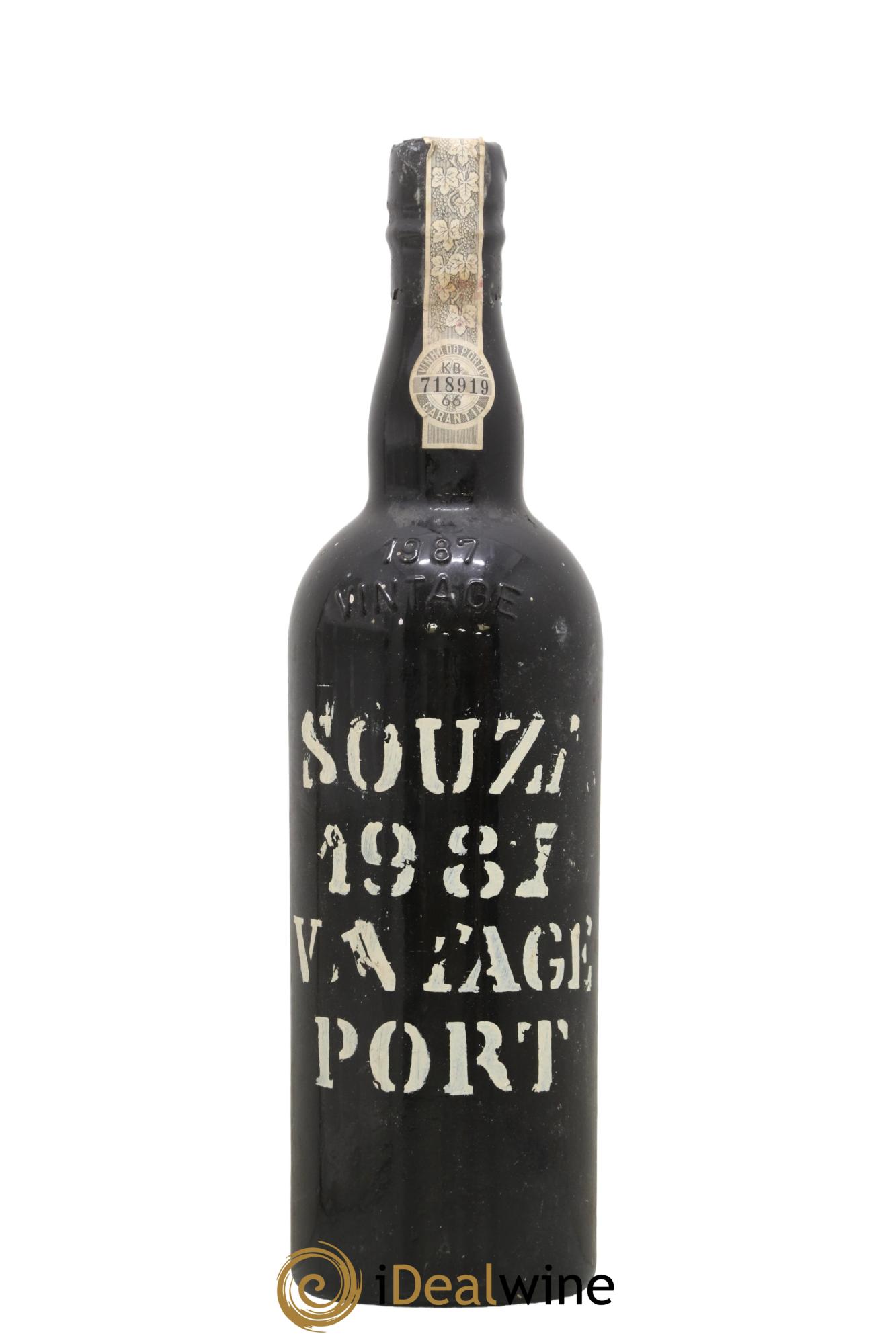 Porto Souza Vintage Port 1987 - Lot de 1 bouteille - 0
