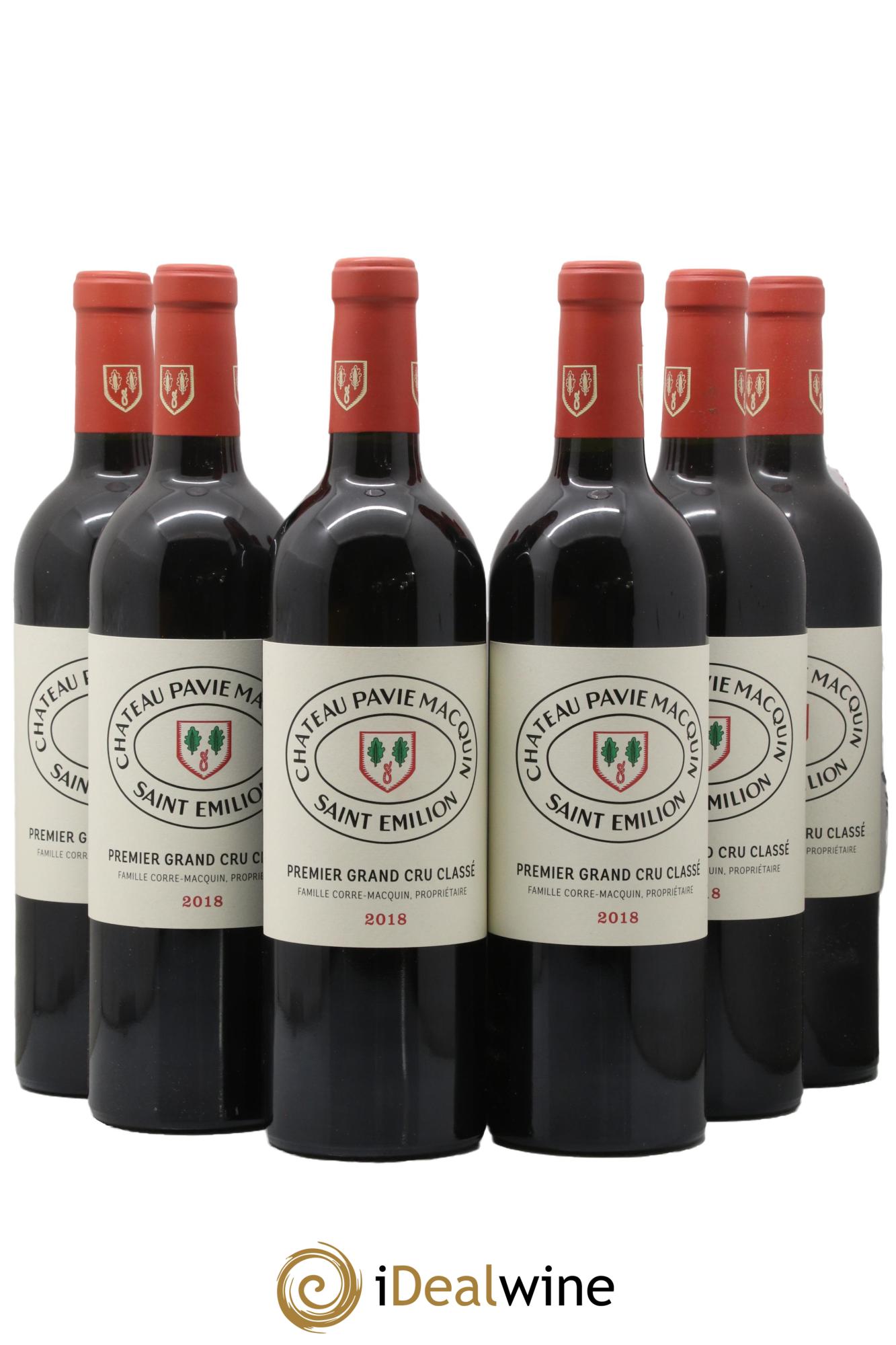 Château Pavie Macquin 1er Grand Cru Classé B 2018 - Lot de 6 bouteilles - 0
