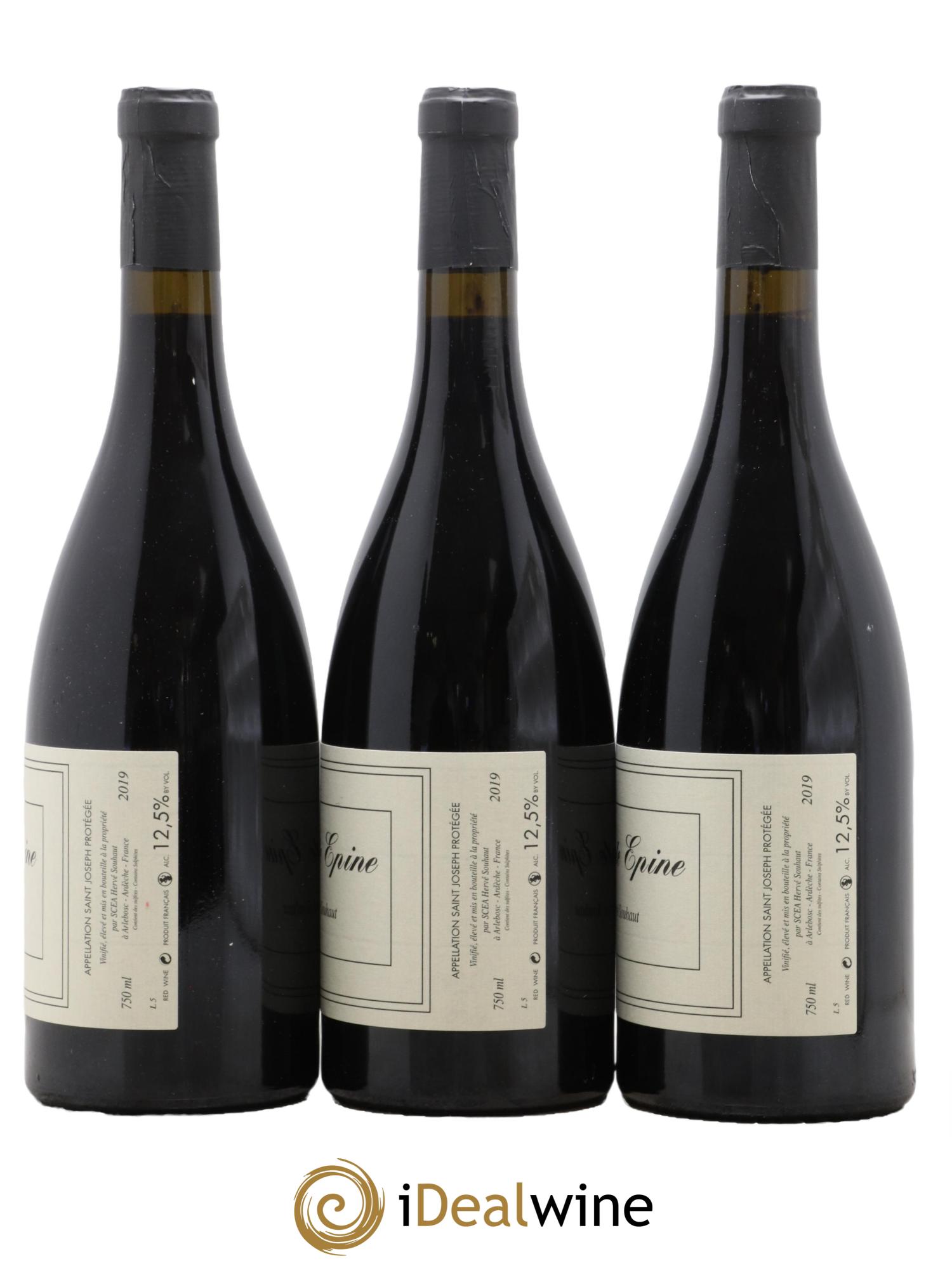 Saint-Joseph Sainte Epine Hervé Souhaut - Domaine Romaneaux-Destezet 2019 - Lot de 3 bouteilles - 1