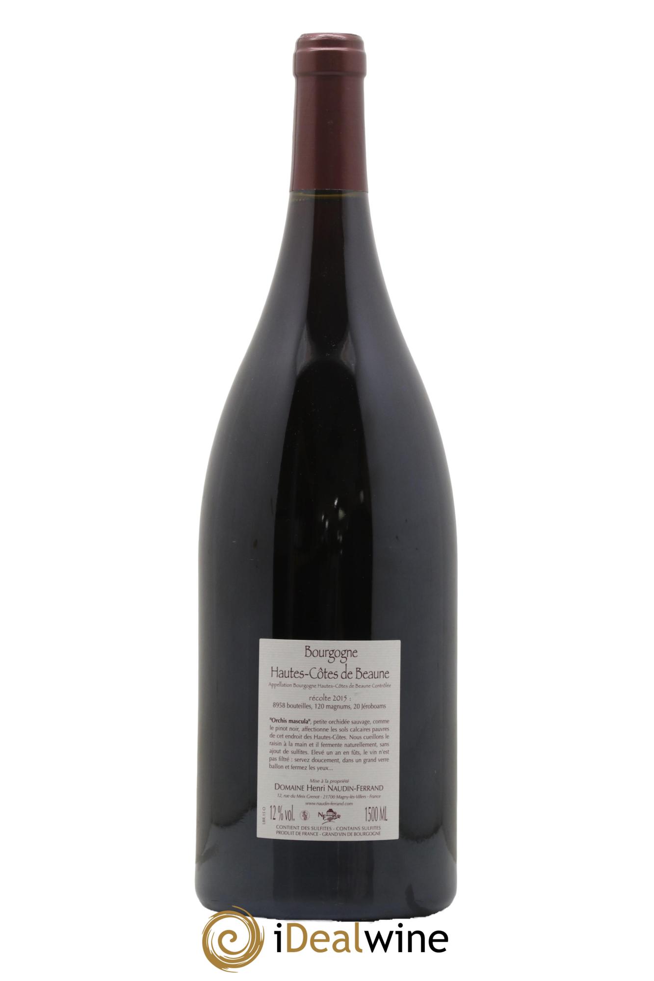 Hautes-Côtes de Beaune Orchis Mascula Naudin-Ferrand (Domaine) 2015 - Lotto di 1 magnum - 1