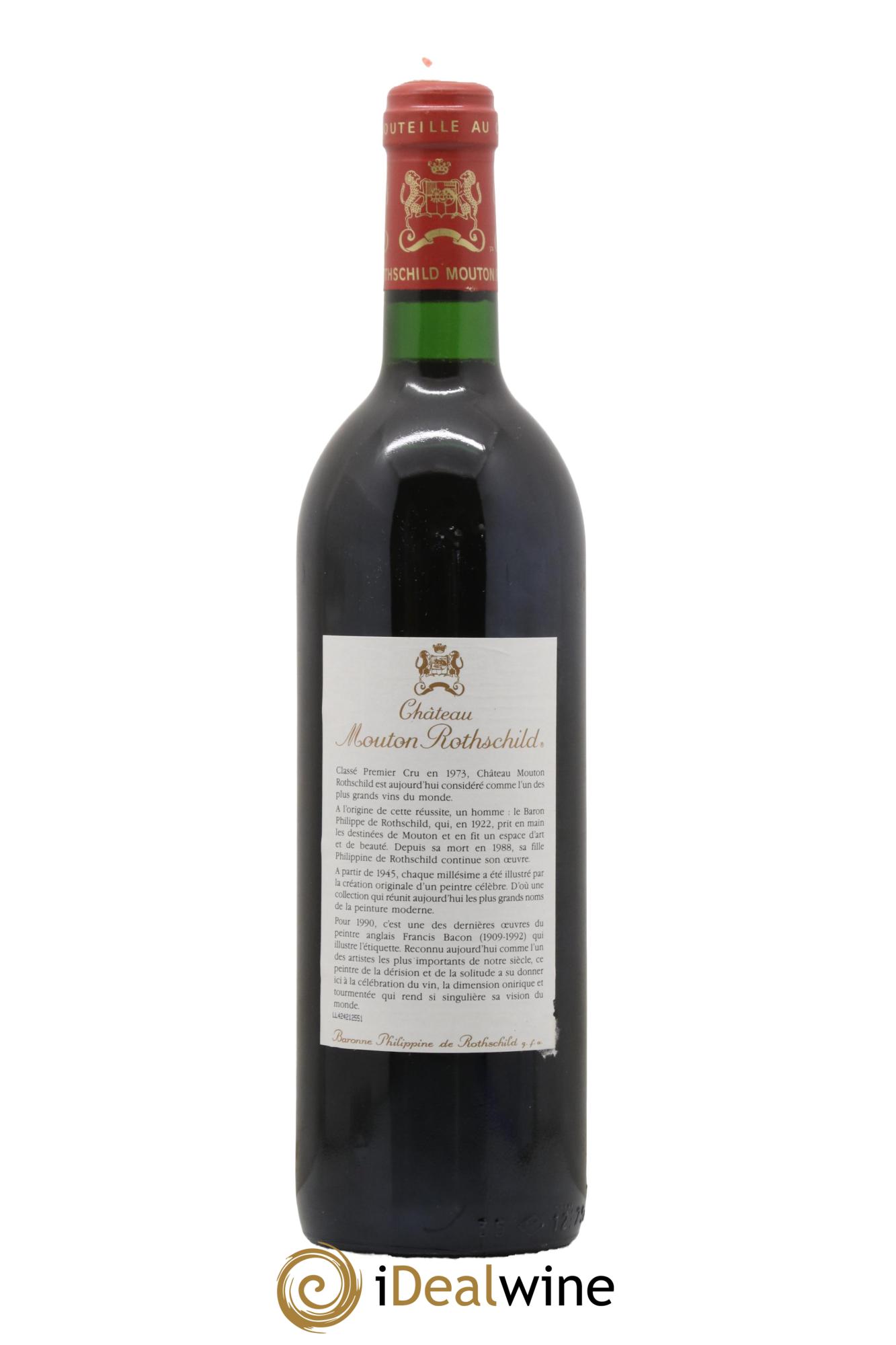 Château Mouton Rothschild 1er Grand Cru Classé 1990 - Lot of 1 bottle - 1